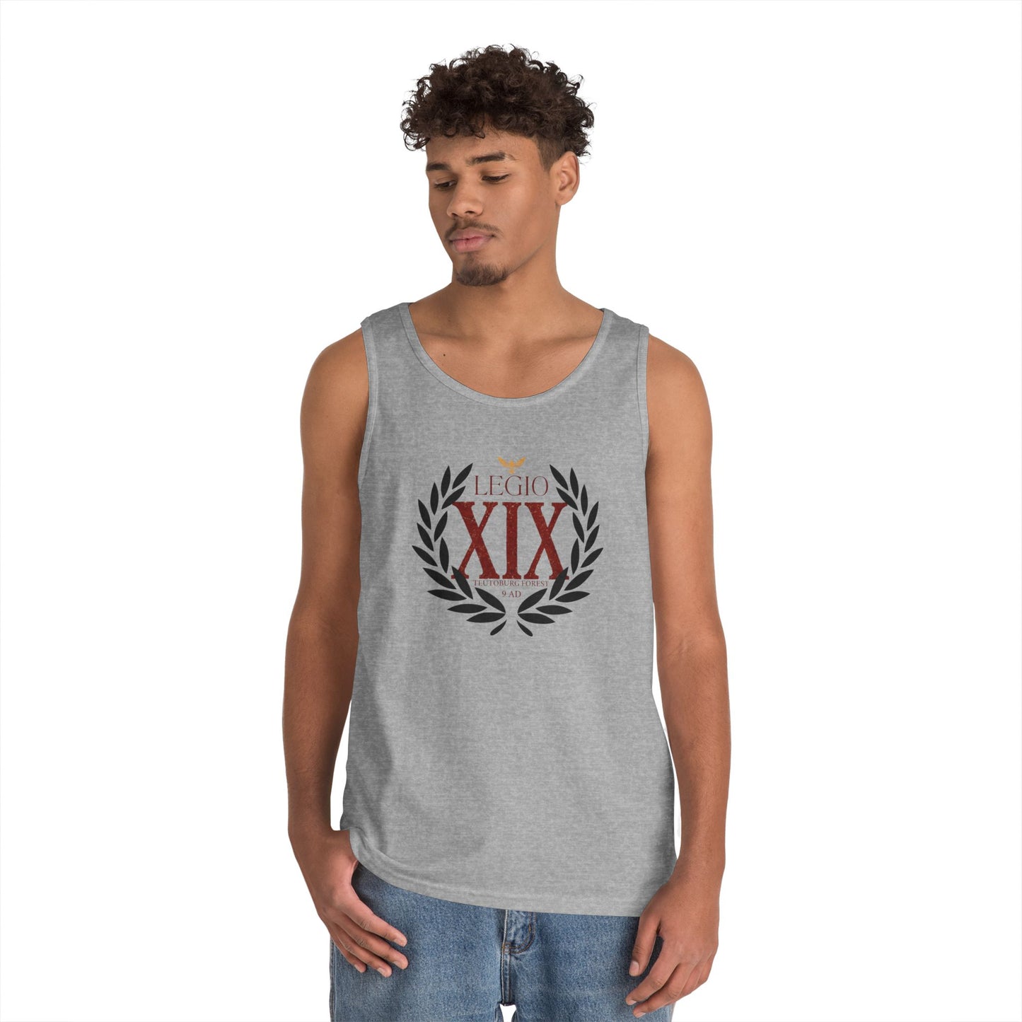 Legion XIX Laurel Tank Top — Roman-Inspired Athletic Graphic Tank