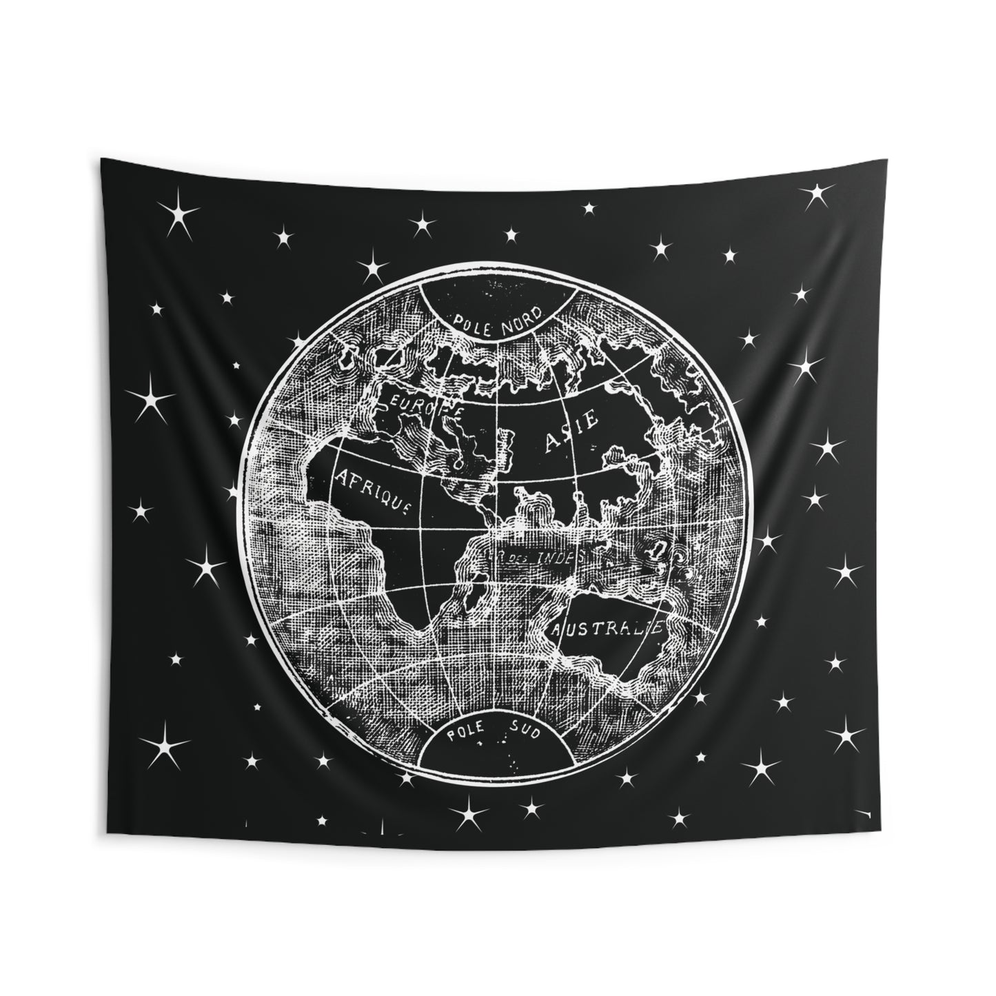 Vintage Globe Indoor Wall Tapestry