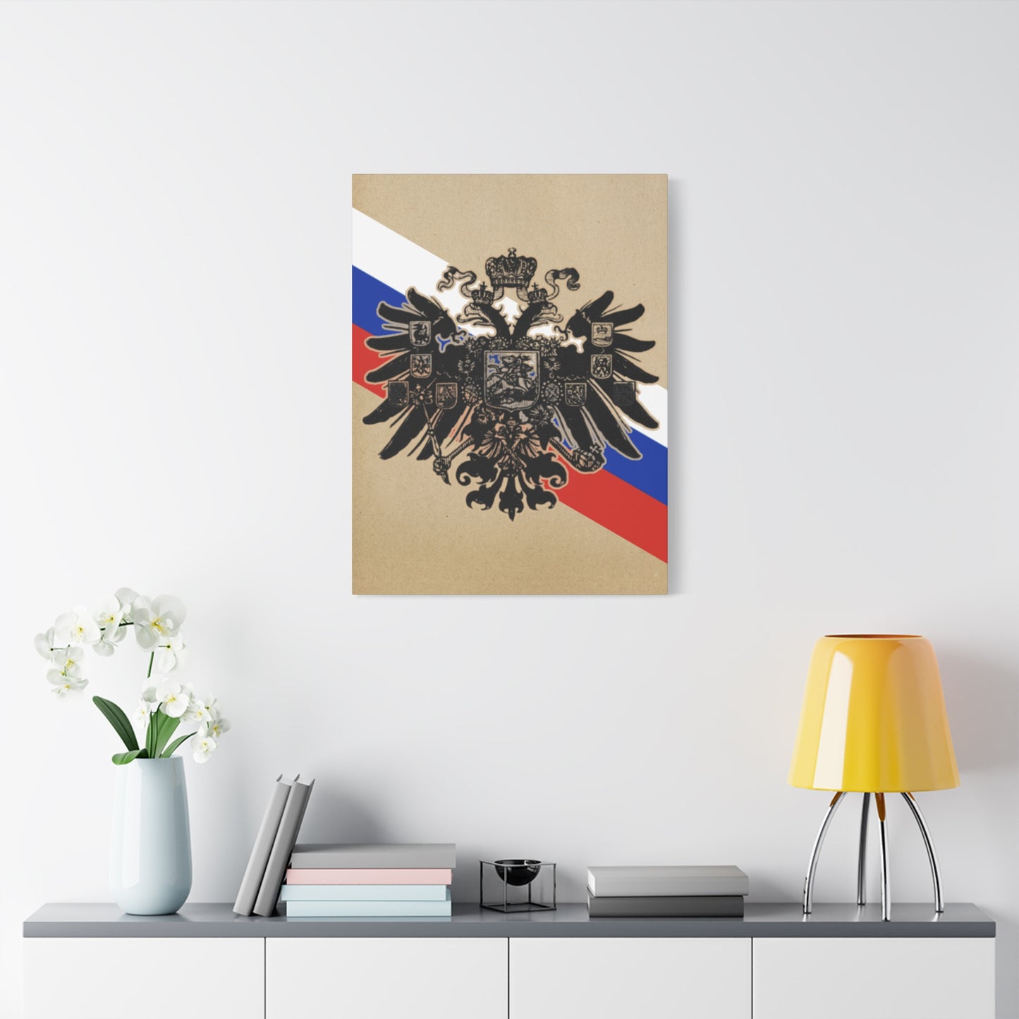 19th Century Russian Imperial Double-Headed Eagle Matte Canvas Print