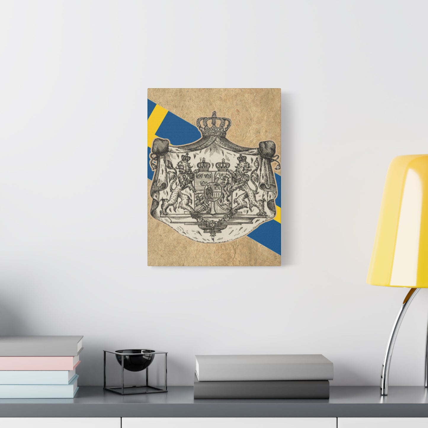 19th Century Swedish Flag - Matte Canvas