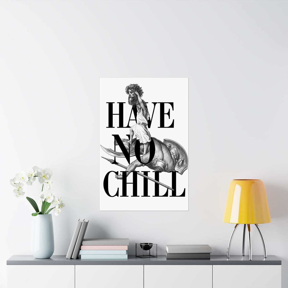David and Goliath  -  Matte Vertical Poster - Variation 2