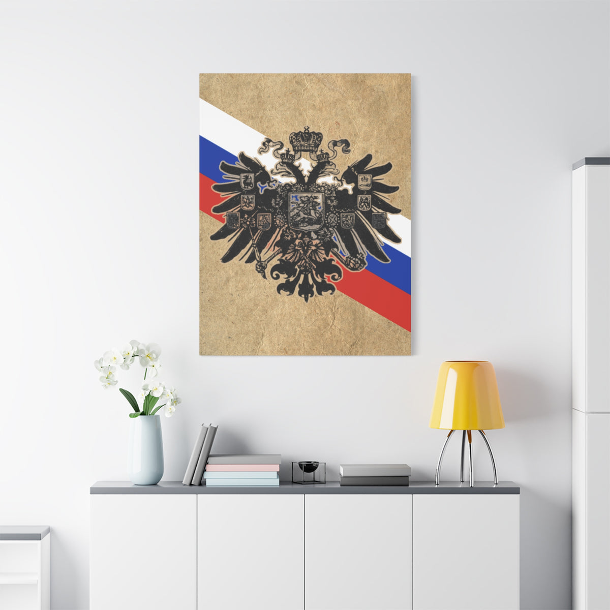 19th Century Russian Imperial Double-Headed Eagle | Matte Canvas Print