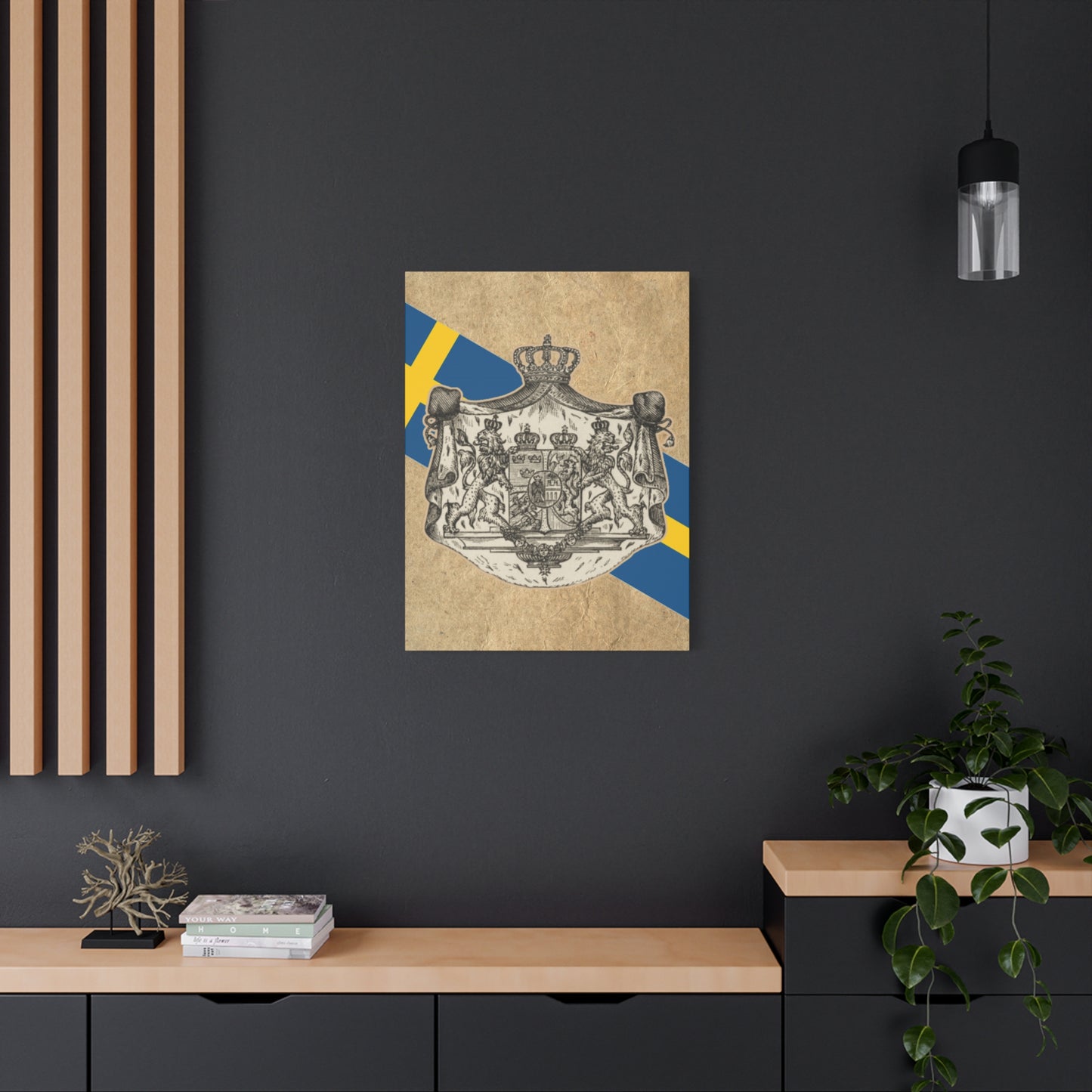 19th Century Swedish Flag - Matte Canvas