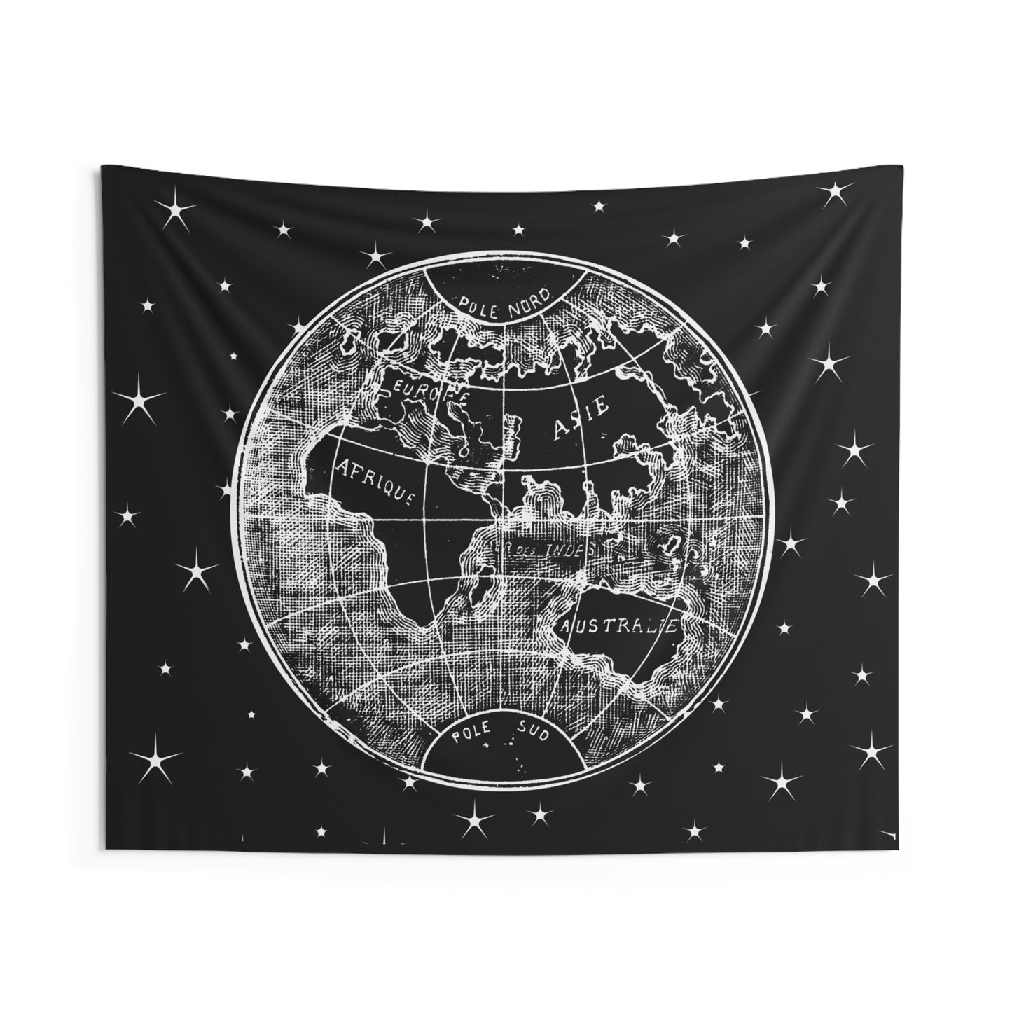 Vintage Globe Indoor Wall Tapestry