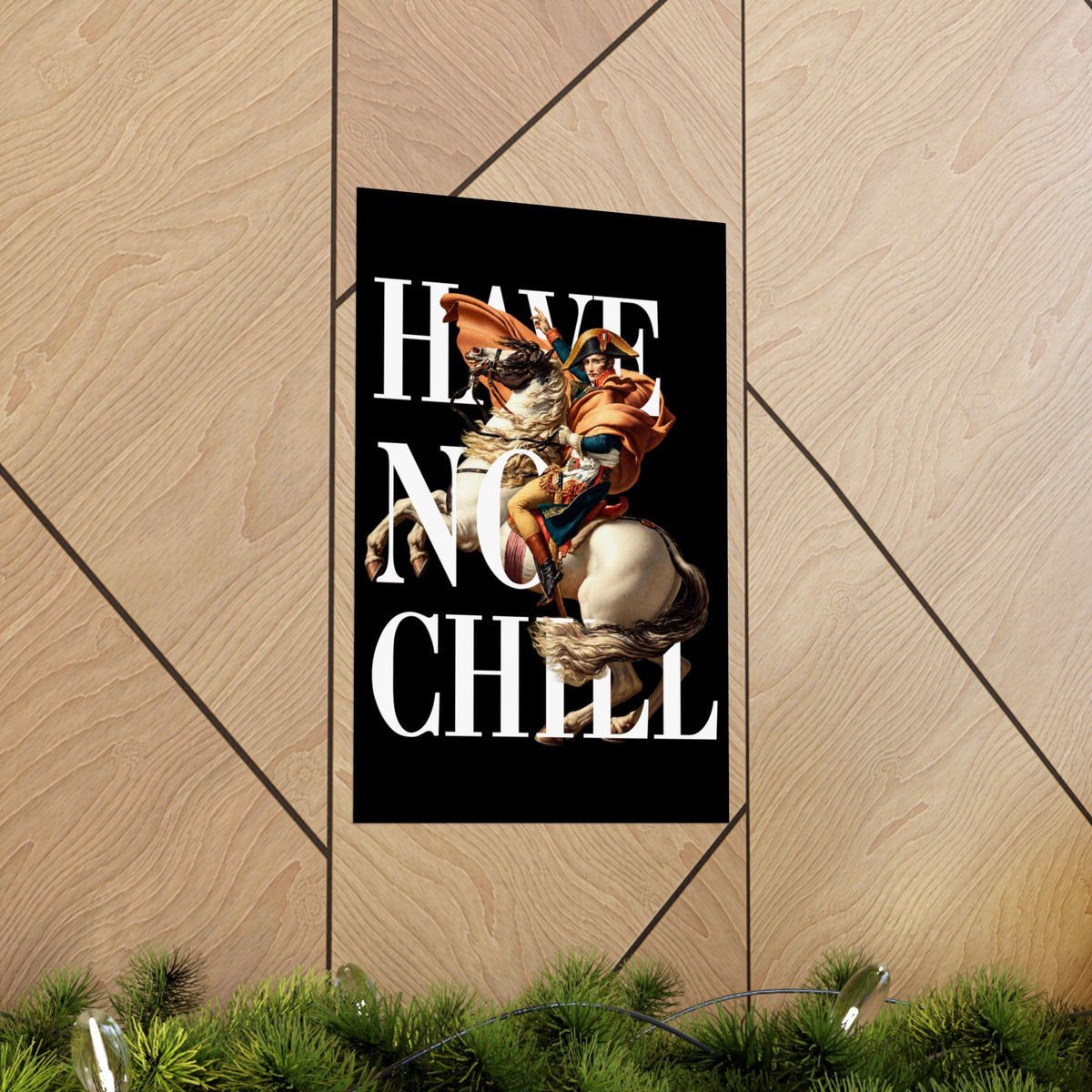 Napoleon Bonaparte  -  Matte Vertical Poster (Black Background)
