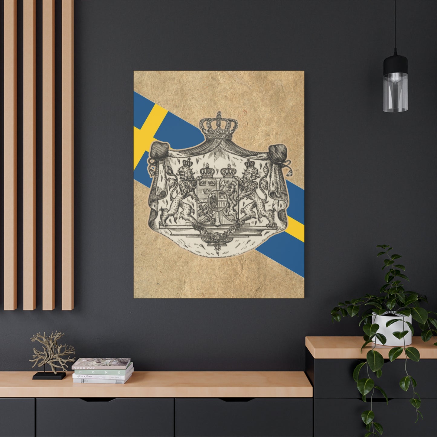 19th Century Swedish Flag - Matte Canvas