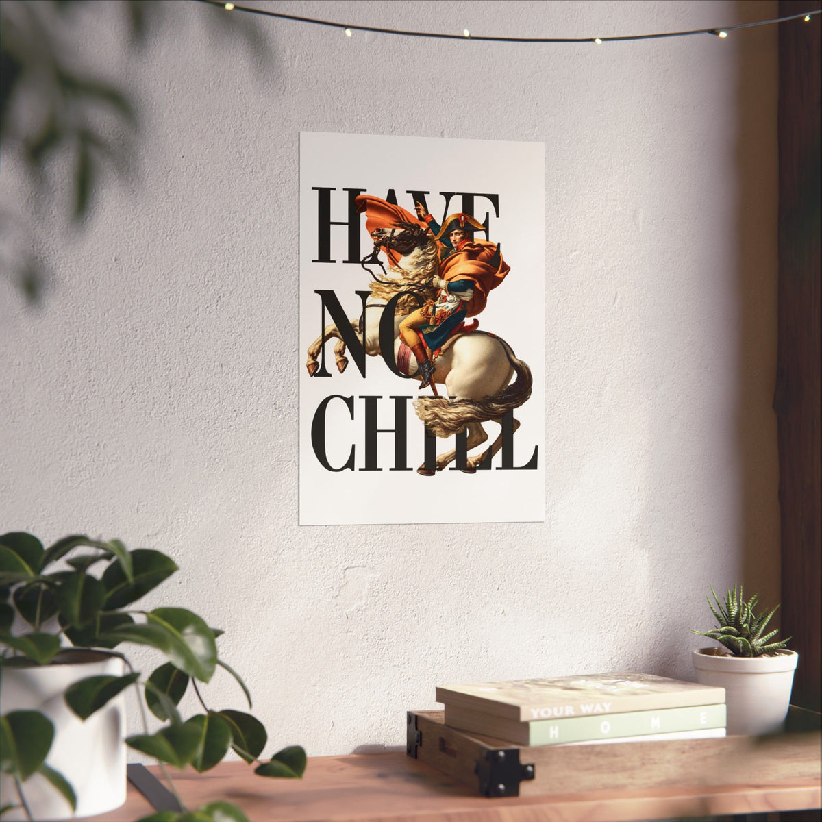 Napoleon Bonaparte  -  Matte Vertical Poster (White Background)