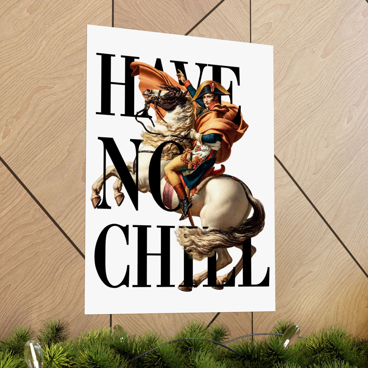 Napoleon Bonaparte  -  Matte Vertical Poster (White Background)