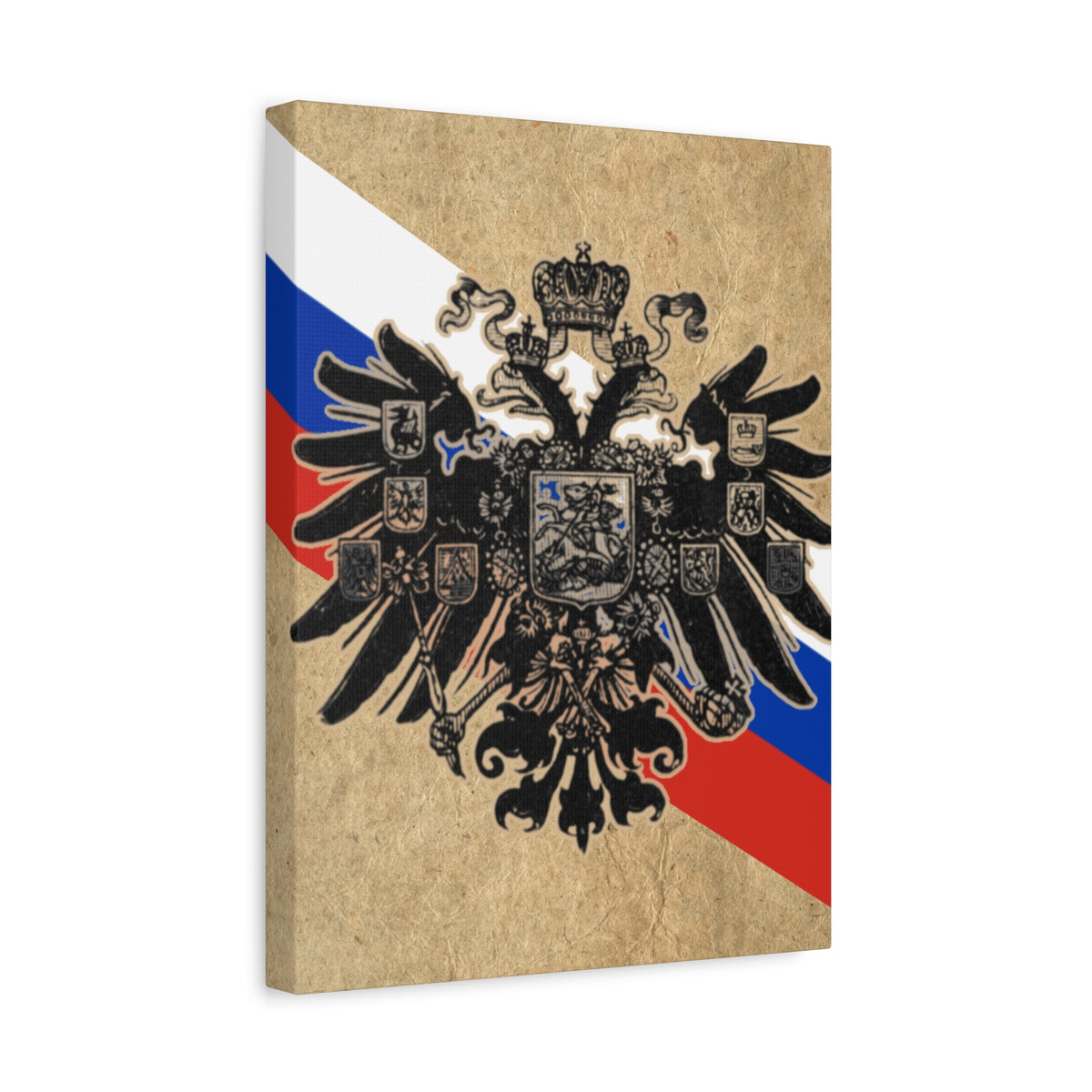 19th Century Russian Imperial Double-Headed Eagle | Matte Canvas Print