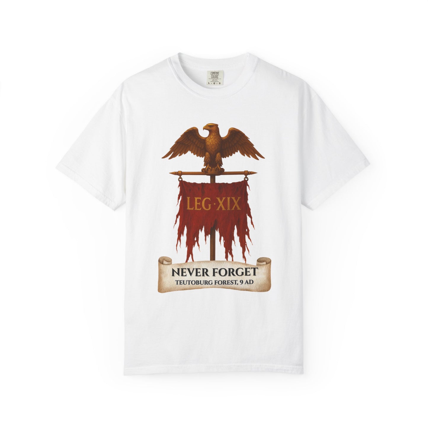 19th Legion Tattered Aquila Standard Graphic T-Shirt | Battle of Teutoburg Forest