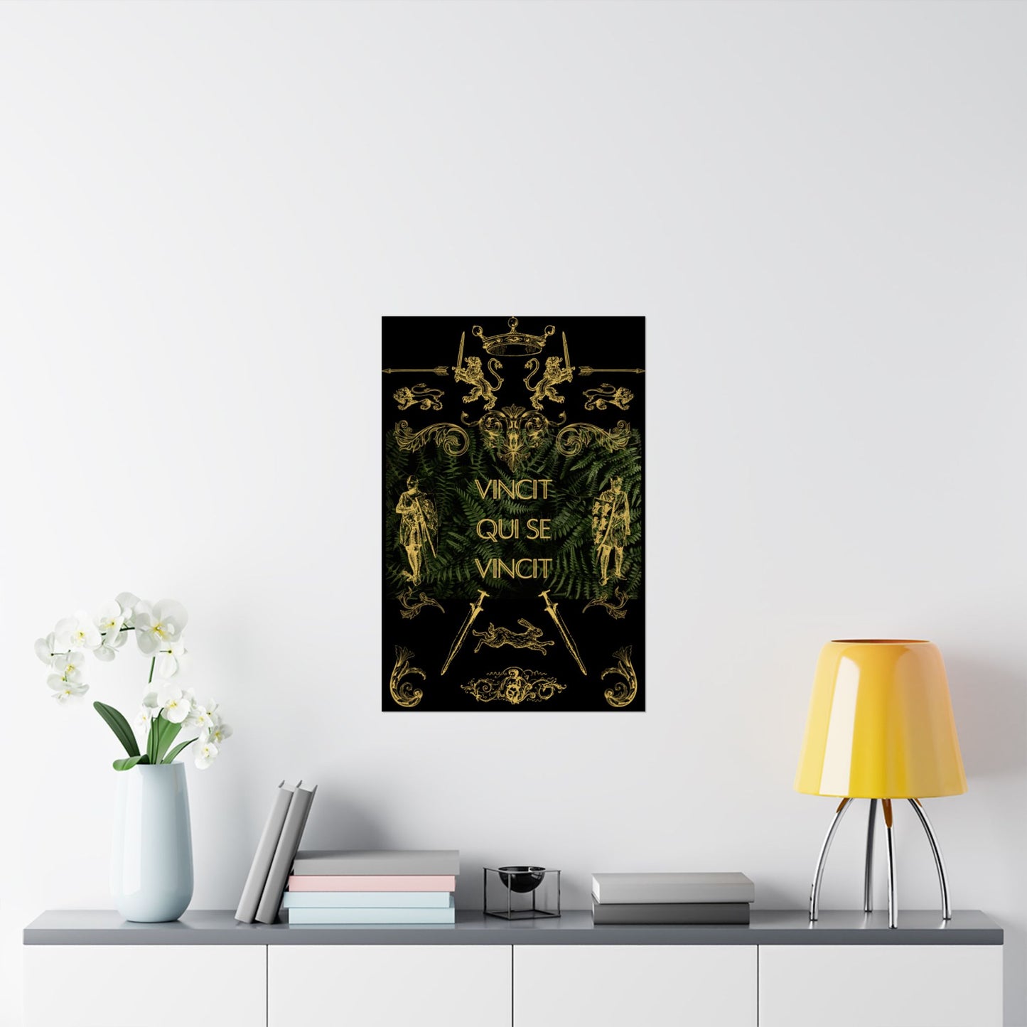 Vincit Qui Se Vincit (He conquers who conquers himself) | Matte Poster | Latin Motto