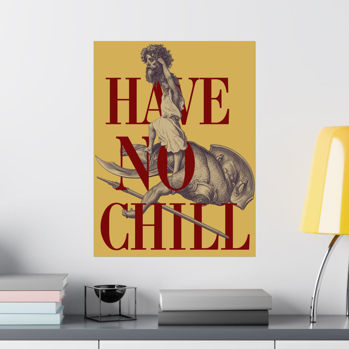 David and Goliath  -  Matte Vertical Poster - Variation 4