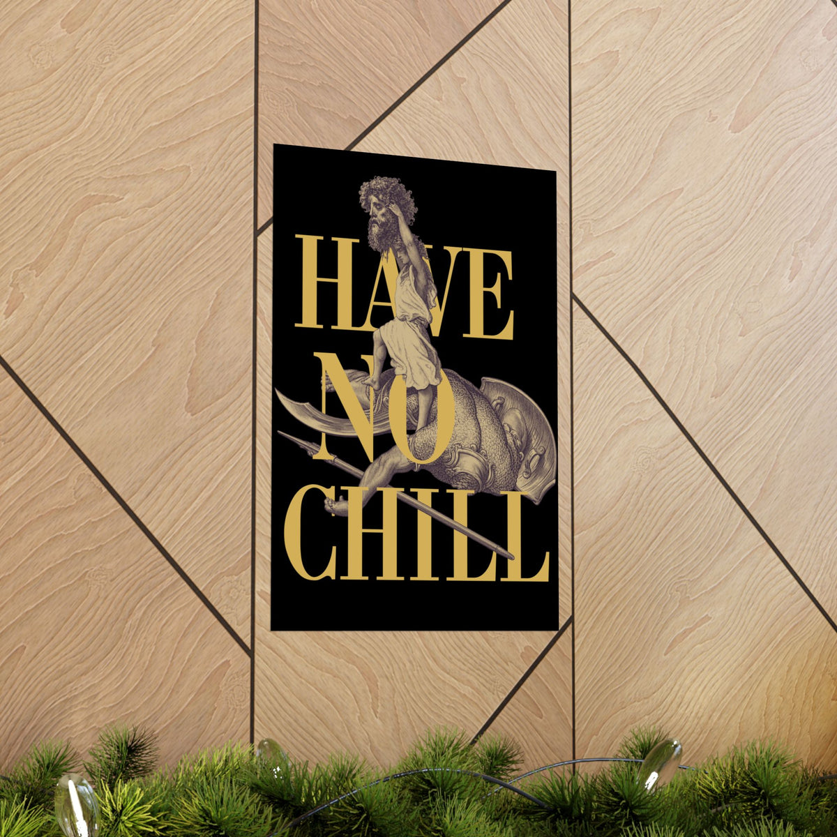 David and Goliath  -  Matte Vertical Poster - Variation 5