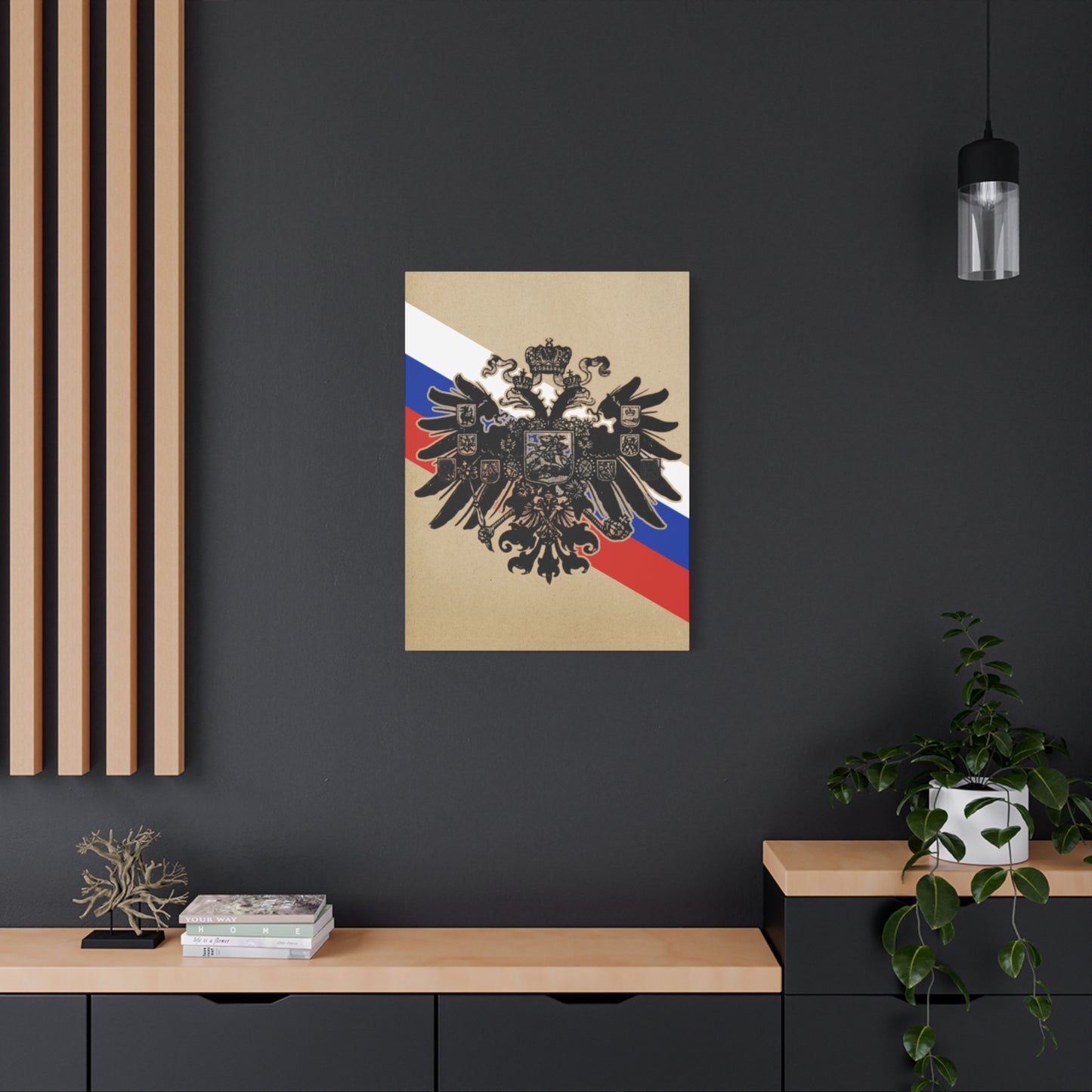 19th Century Russian Imperial Double-Headed Eagle Matte Canvas Print