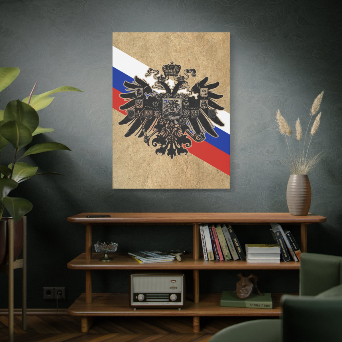 19th Century Russian Imperial Double-Headed Eagle | Matte Canvas Print