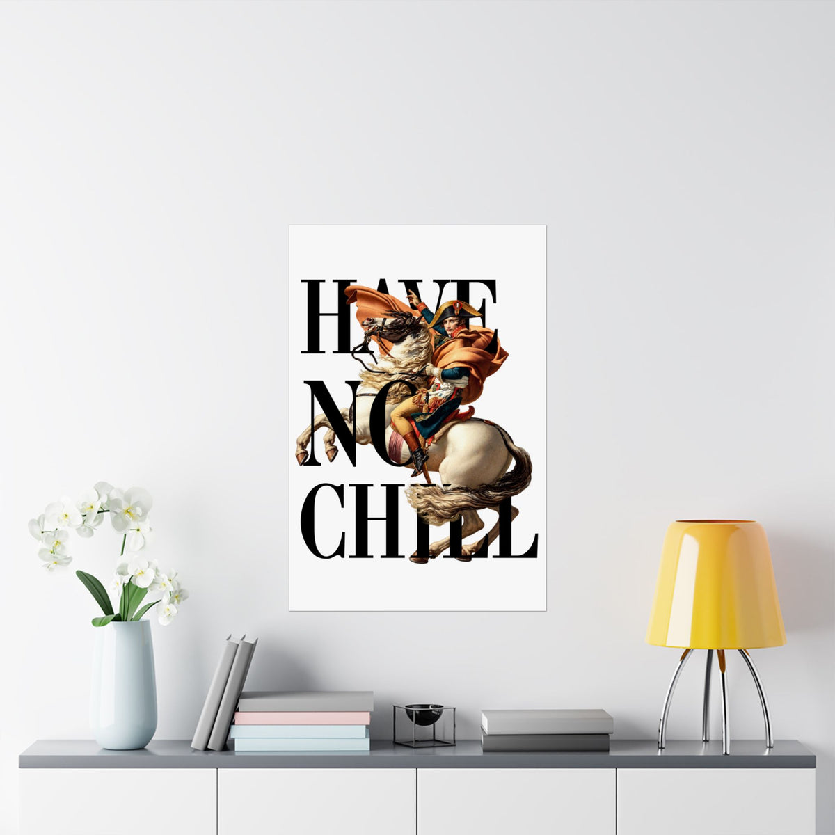Napoleon Bonaparte  -  Matte Vertical Poster (White Background)
