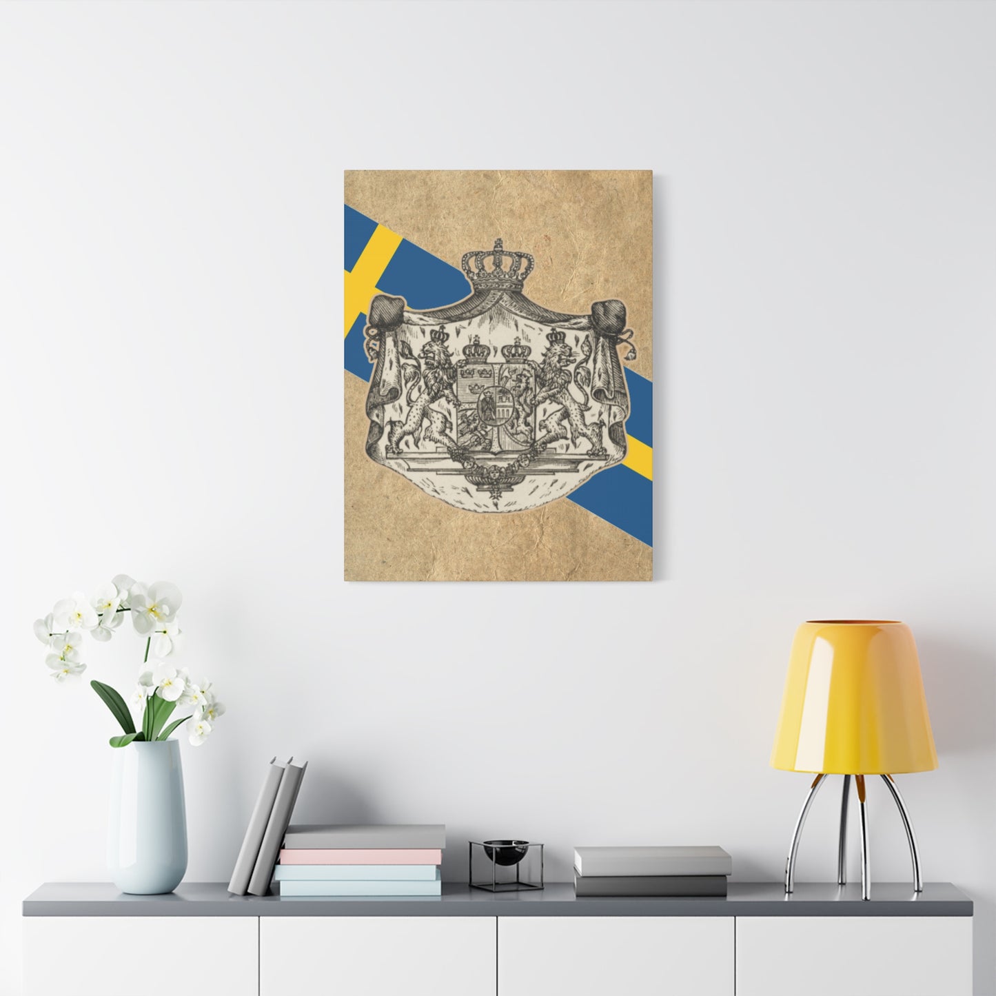 19th Century Swedish Flag - Matte Canvas