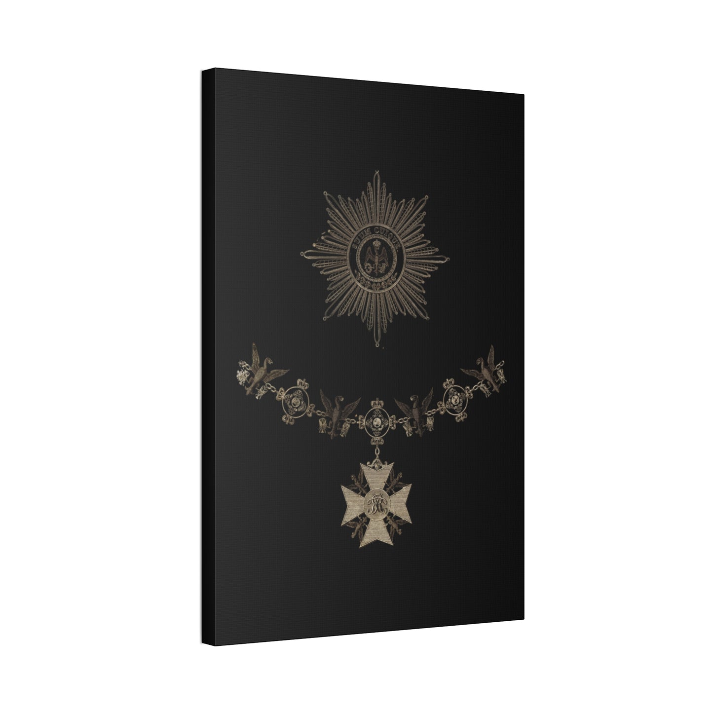Order of the Black Eagle Canvas Print – Vintage Medal & Star Wall Art