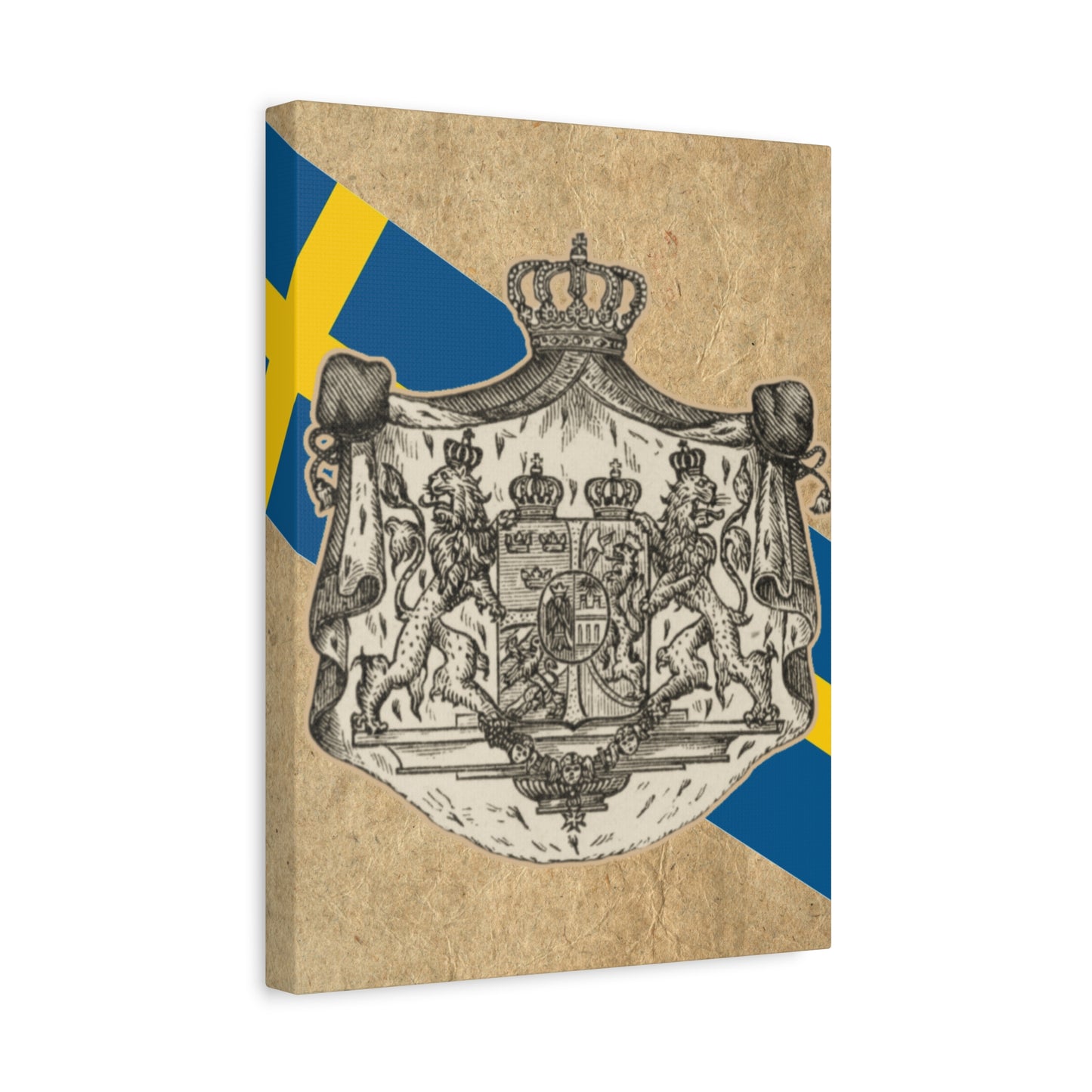 19th Century Swedish Flag - Matte Canvas