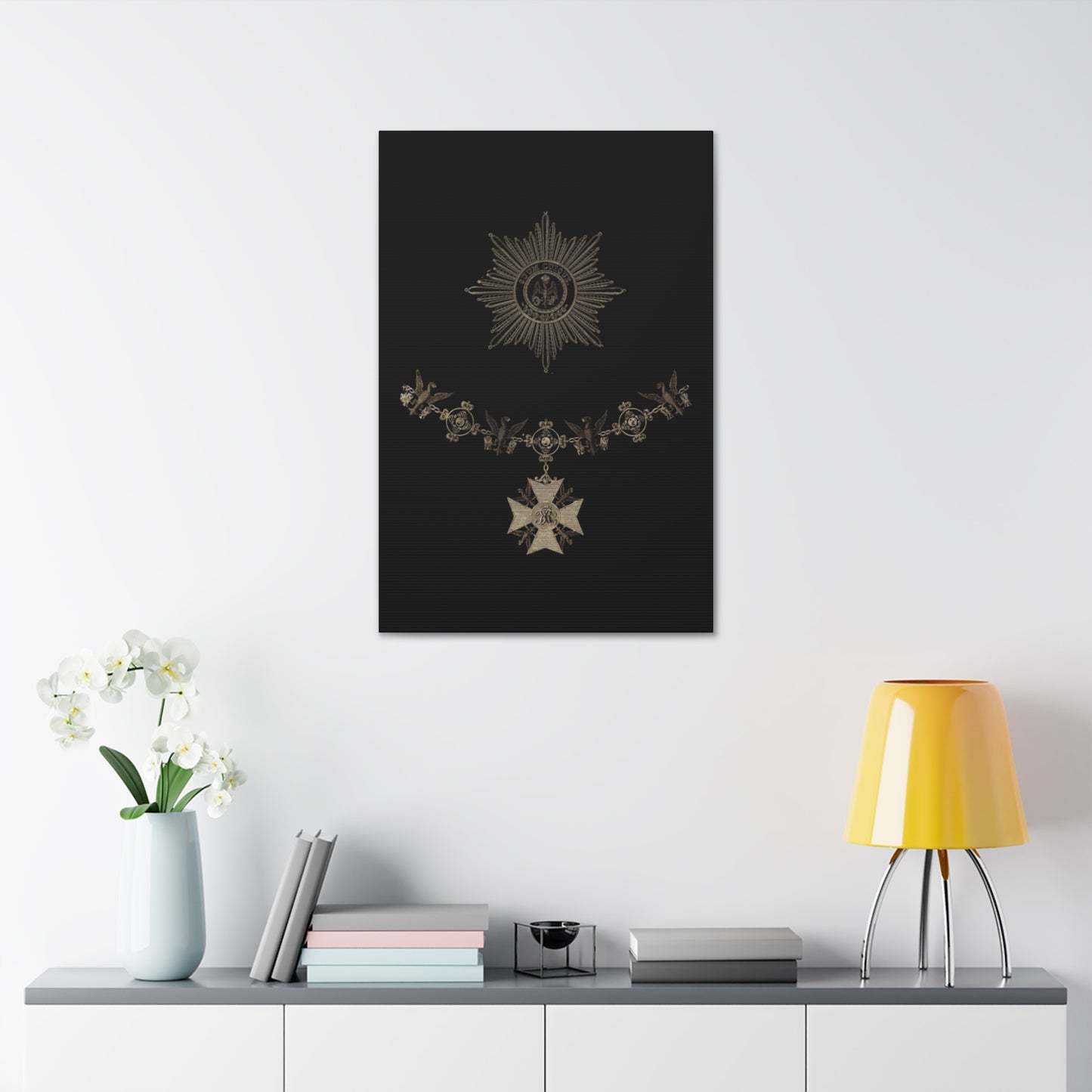 Order of the Black Eagle Canvas Print – Vintage Medal & Star Wall Art