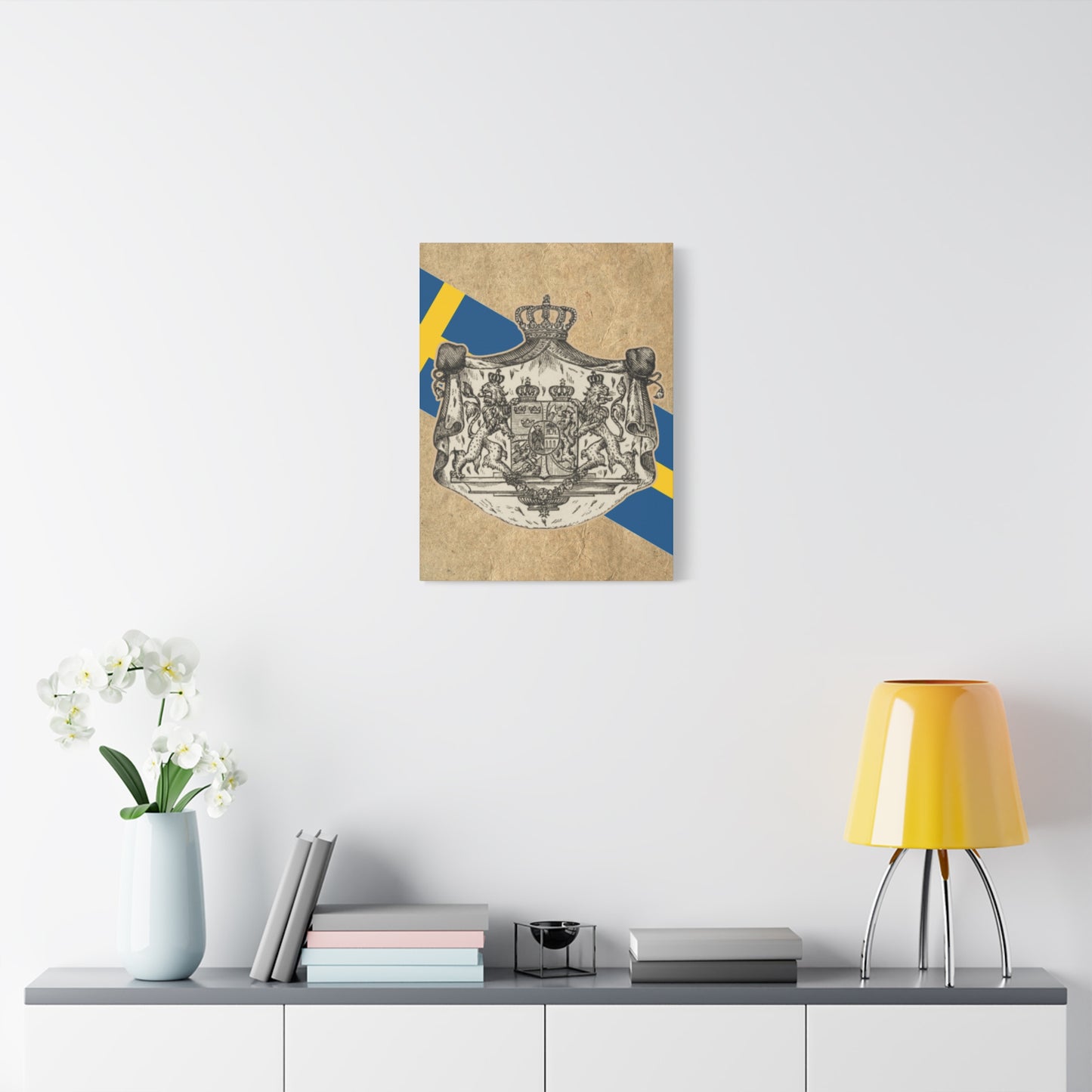 19th Century Swedish Flag - Matte Canvas