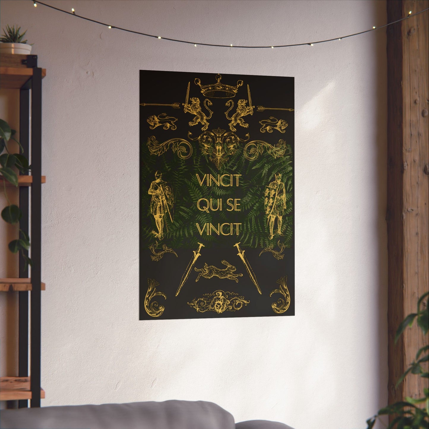 Vincit Qui Se Vincit (He conquers who conquers himself) | Matte Poster | Latin Motto