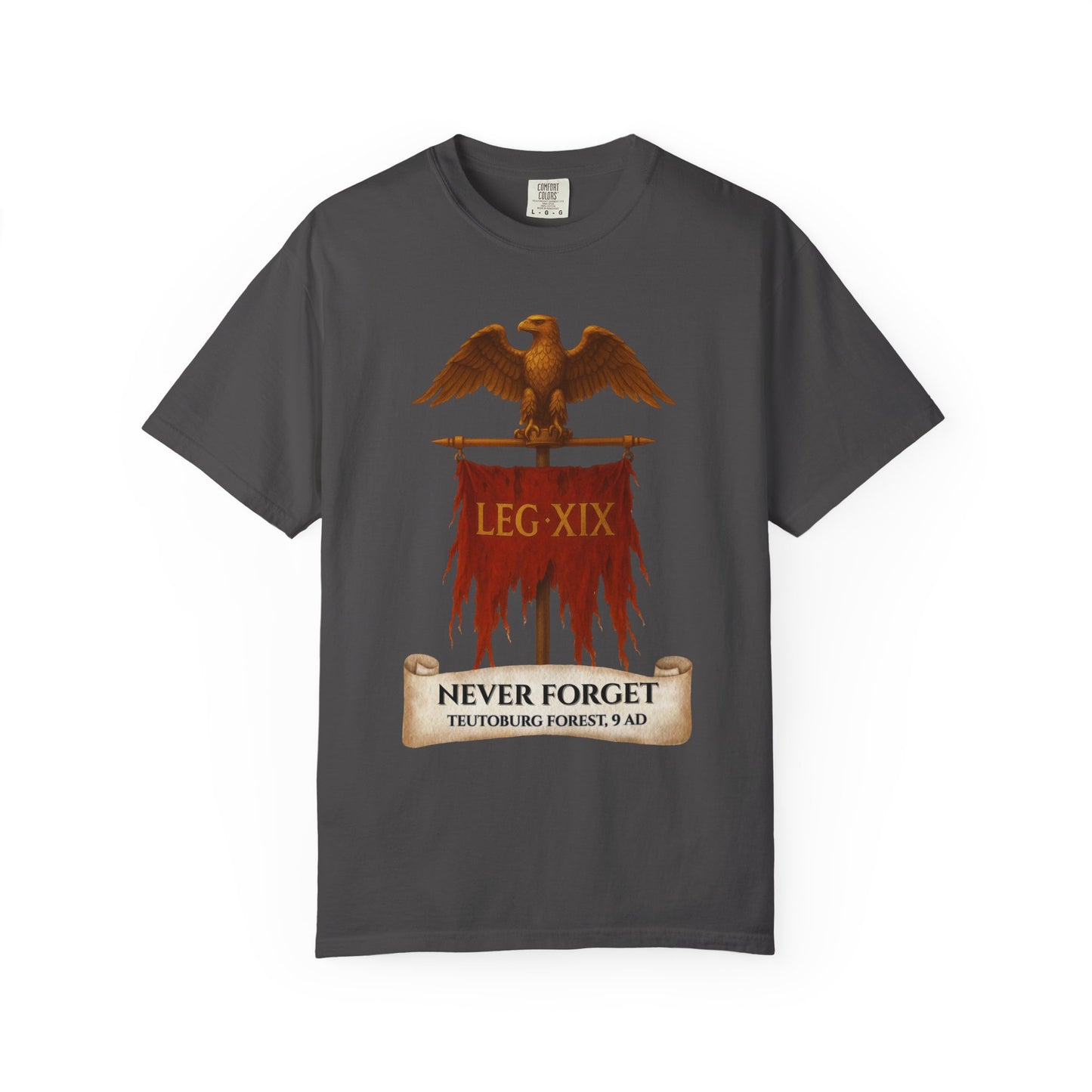19th Legion Tattered Aquila Standard Graphic T-Shirt | Battle of Teutoburg Forest