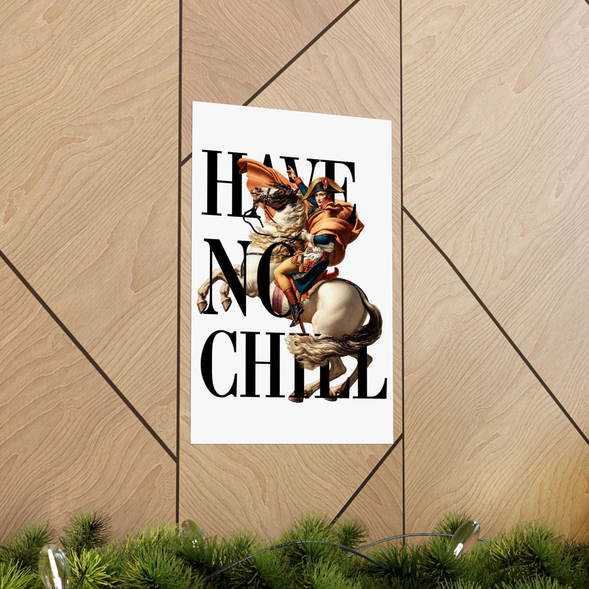 Napoleon Bonaparte  -  Matte Vertical Poster (White Background)