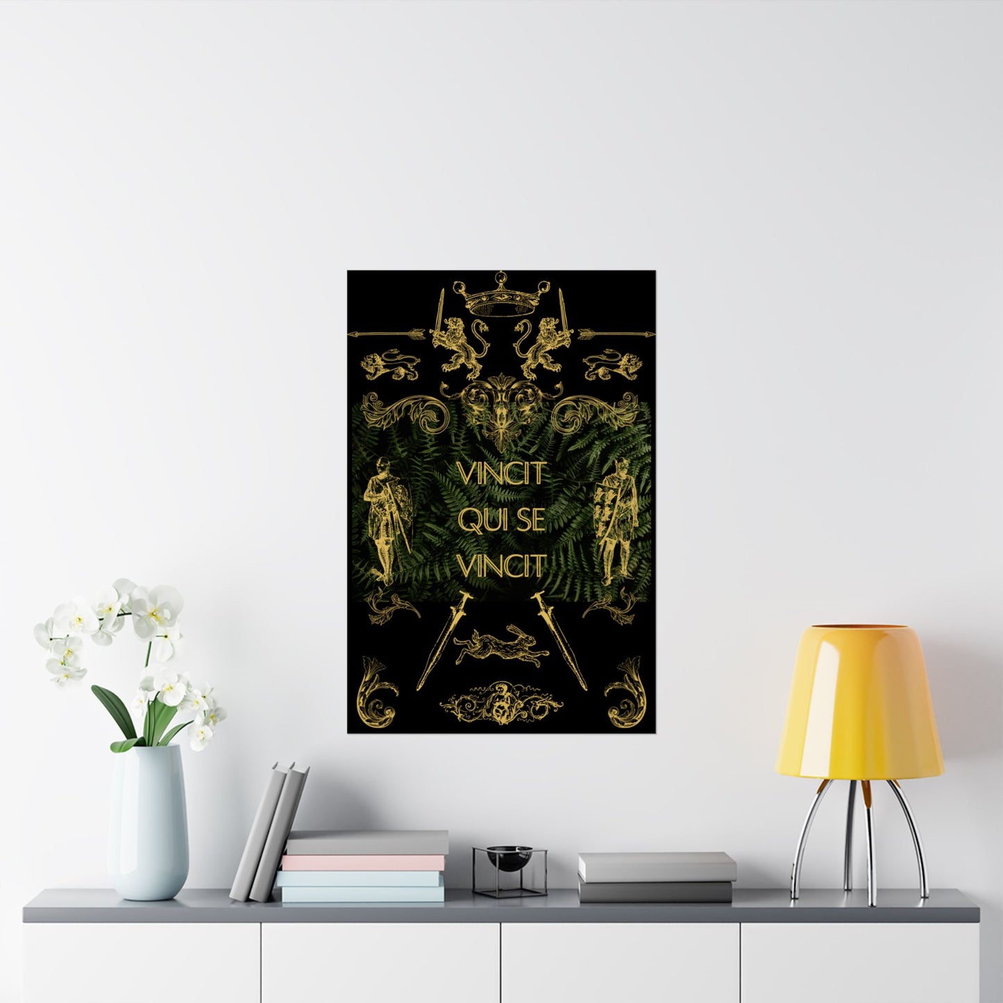 Vincit Qui Se Vincit (He conquers who conquers himself) | Matte Poster | Latin Motto