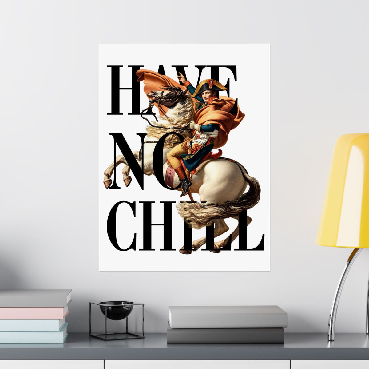 Napoleon Bonaparte  -  Matte Vertical Poster (White Background)