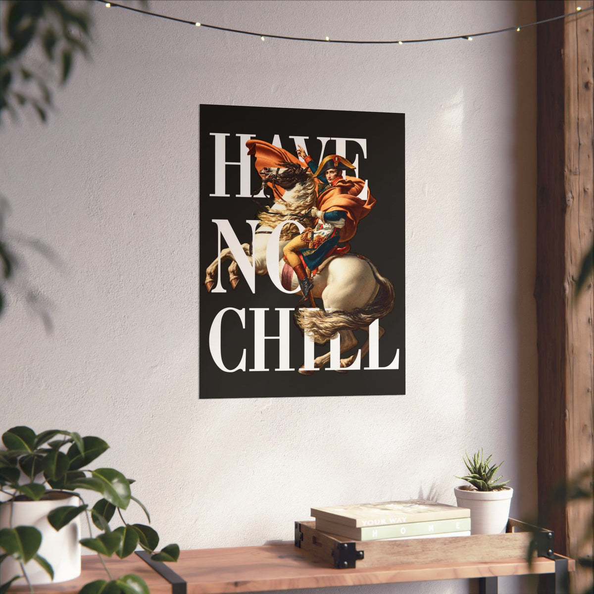 Napoleon Bonaparte  -  Matte Vertical Poster (Black Background)