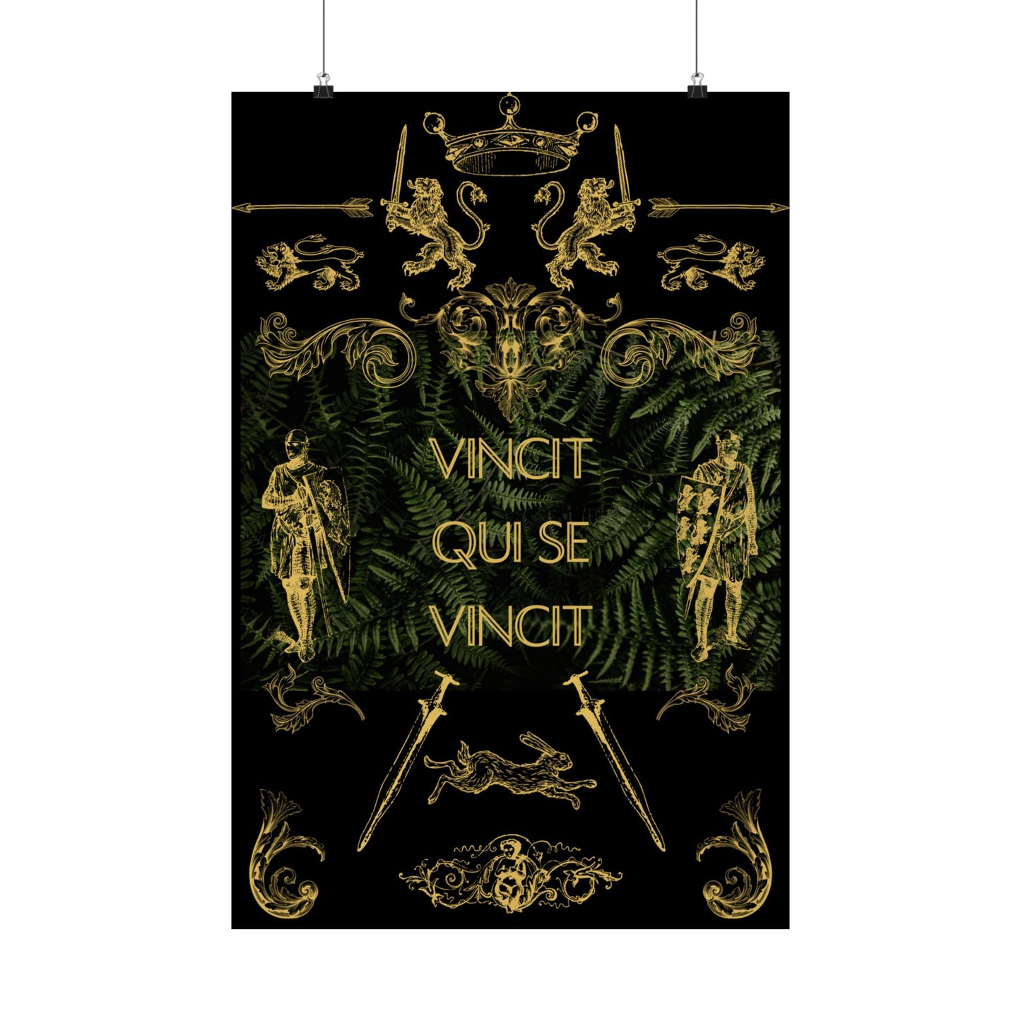 Vincit Qui Se Vincit (He conquers who conquers himself) | Matte Poster | Latin Motto