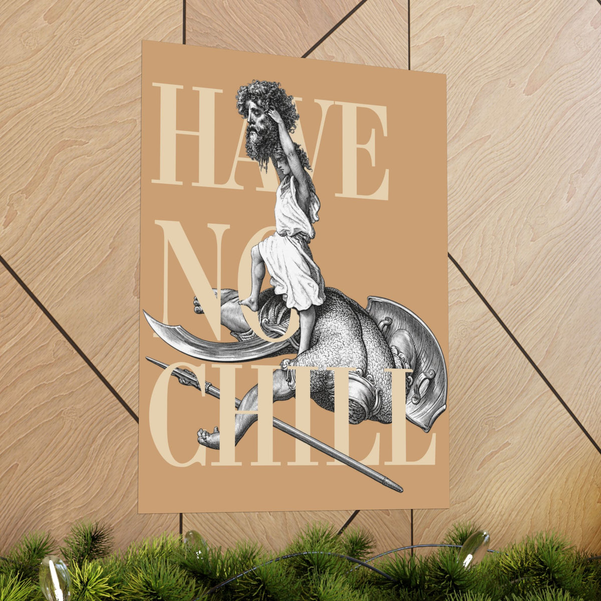 David and Goliath  -  Matte Vertical Poster - Variation 7