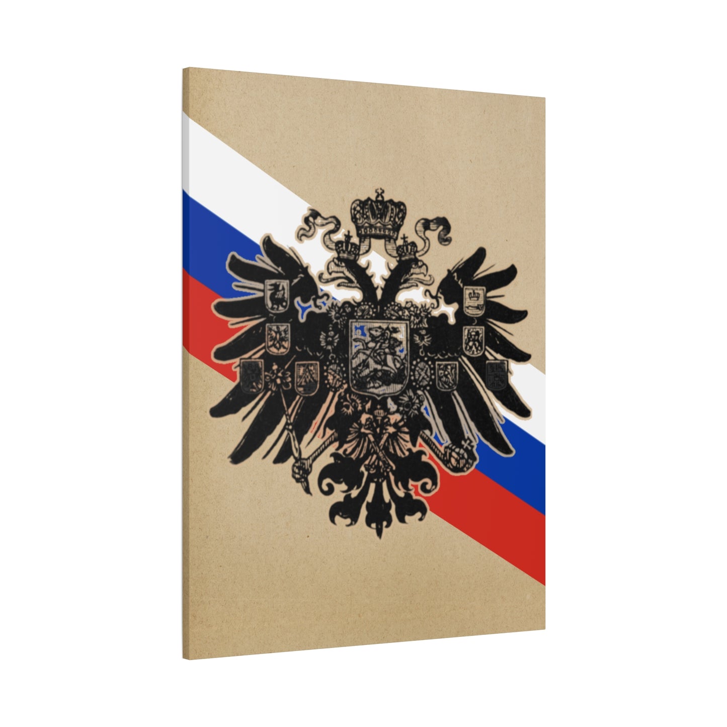 19th Century Russian Imperial Double-Headed Eagle Matte Canvas Print