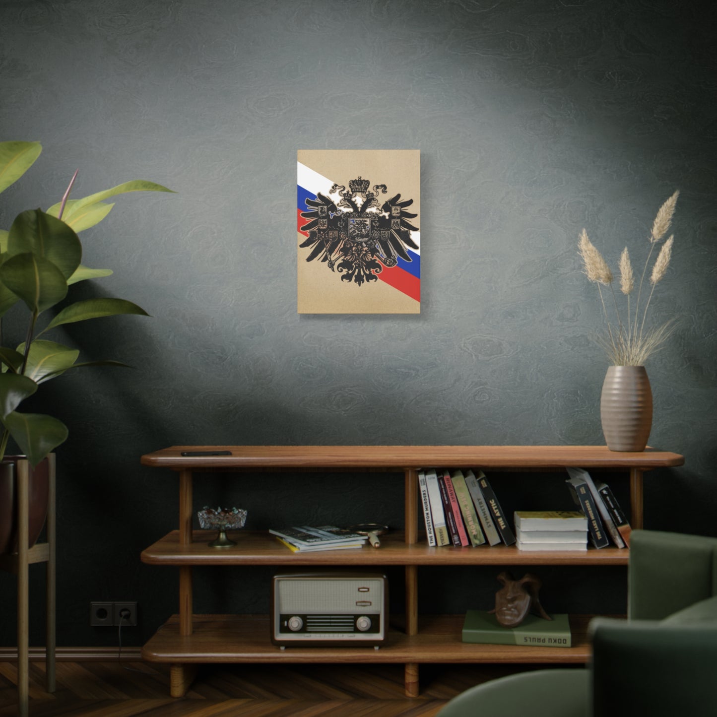 19th Century Russian Imperial Double-Headed Eagle Matte Canvas Print