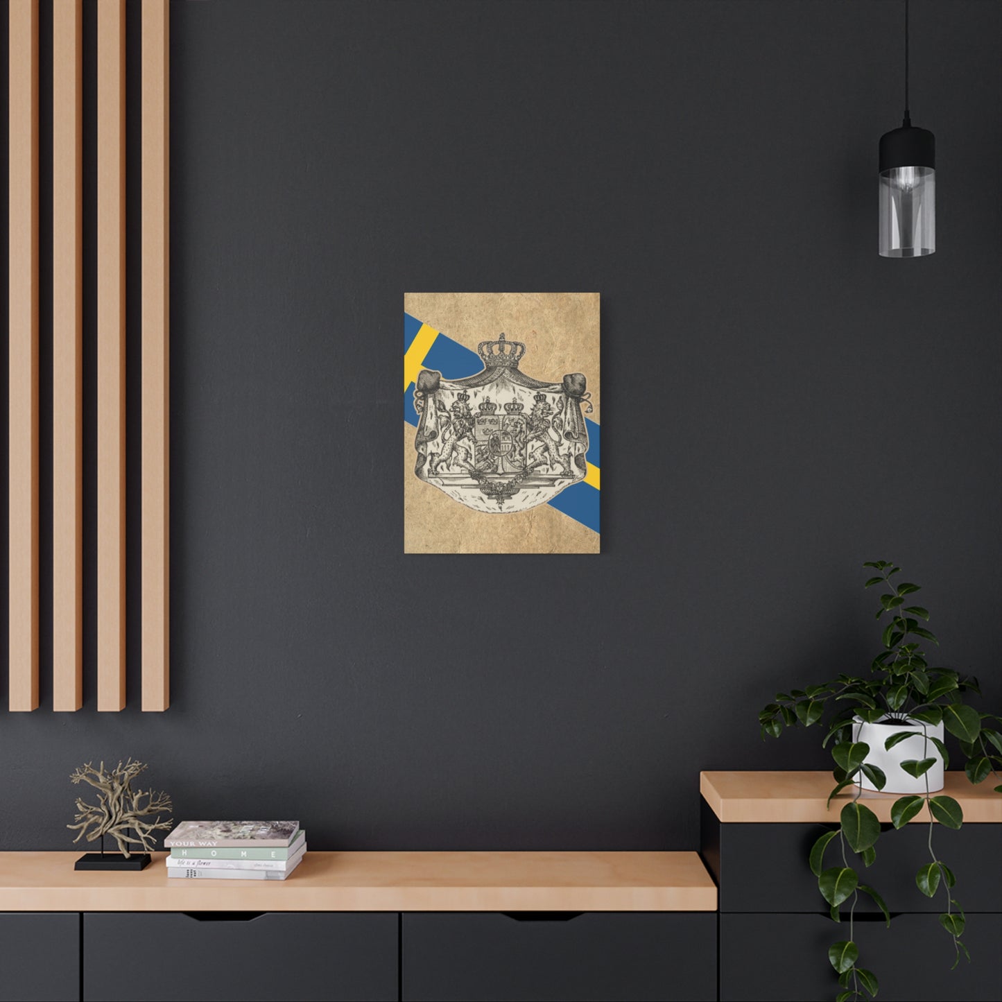 19th Century Swedish Flag - Matte Canvas