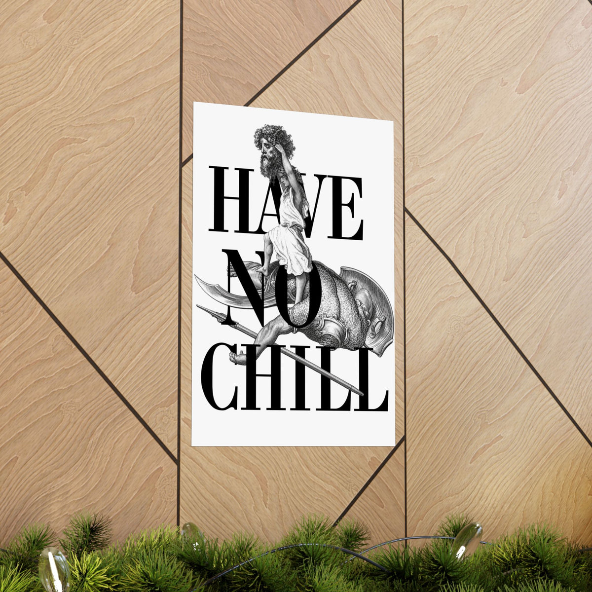 David and Goliath  -  Matte Vertical Poster - Variation 2