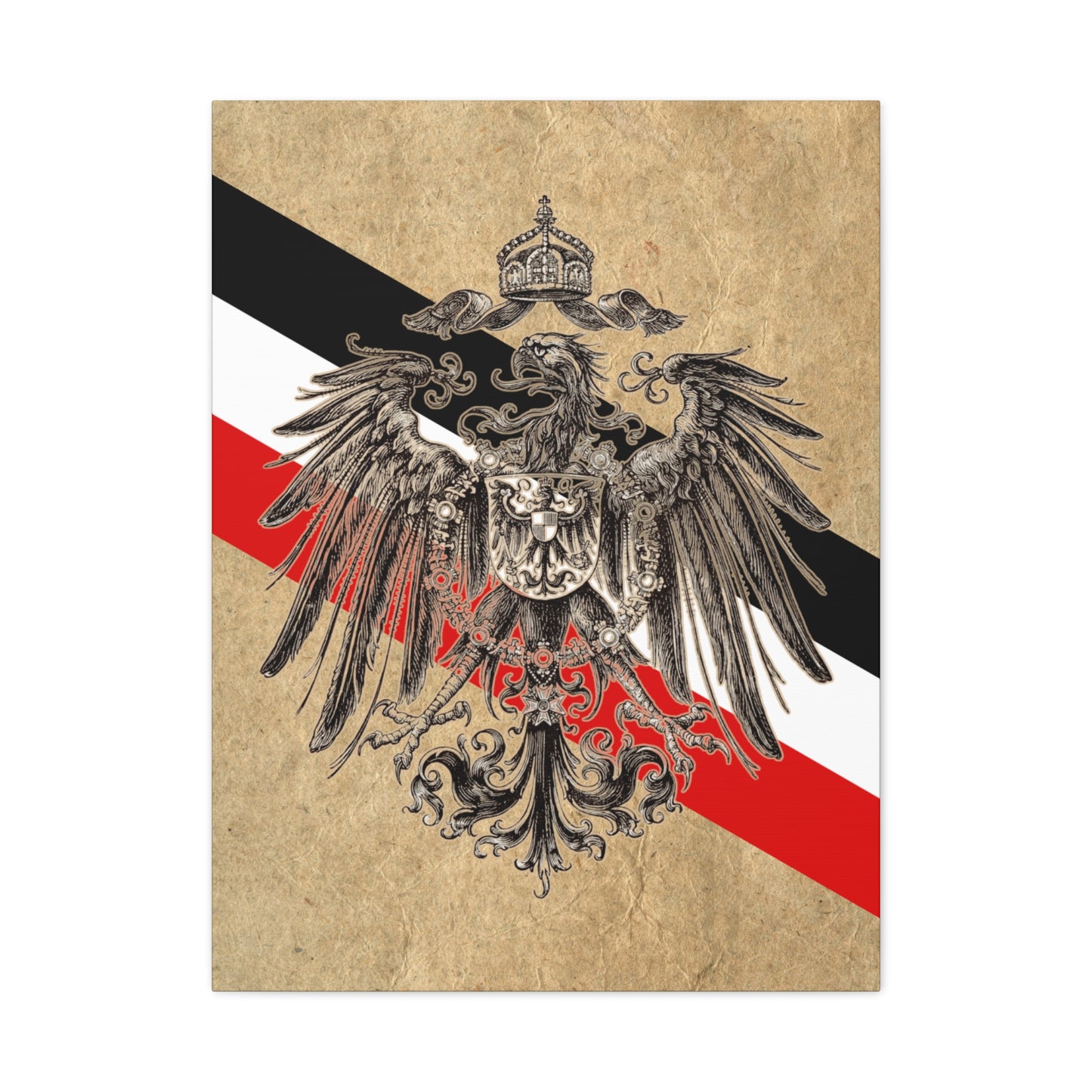 19th Century German Heraldry - Matte Canvas
