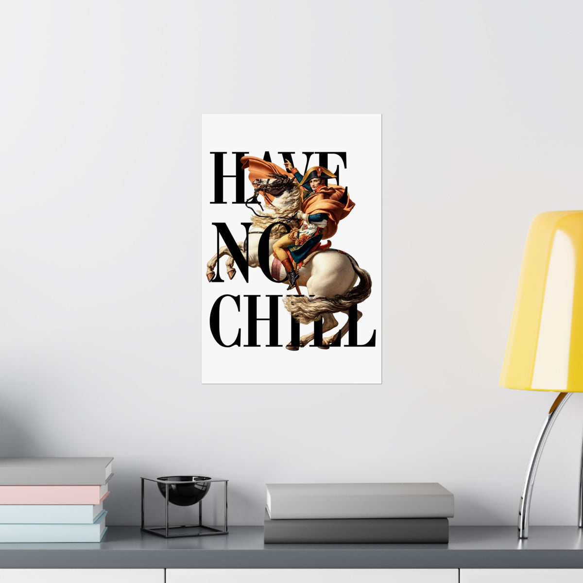 Napoleon Bonaparte  -  Matte Vertical Poster (White Background)