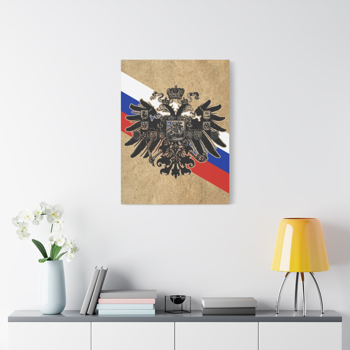 19th Century Russian Imperial Double-Headed Eagle | Matte Canvas Print