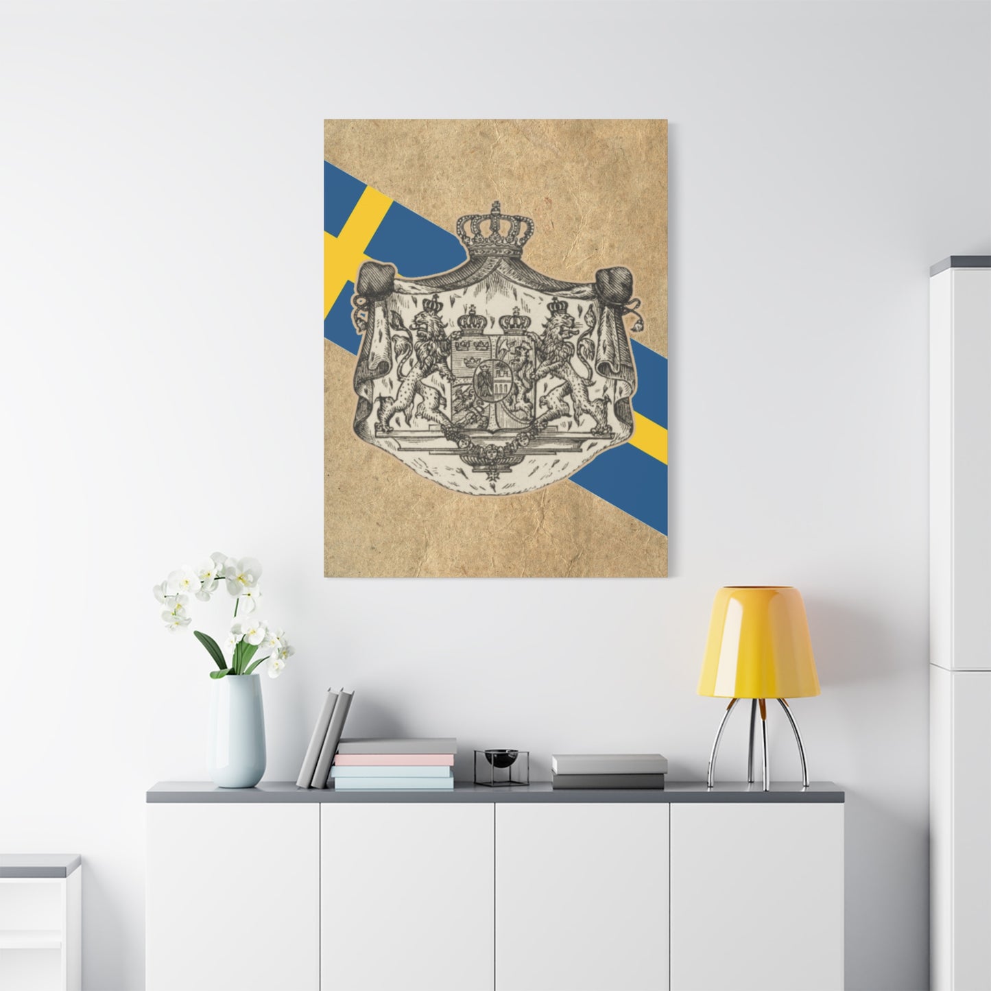 19th Century Swedish Flag - Matte Canvas