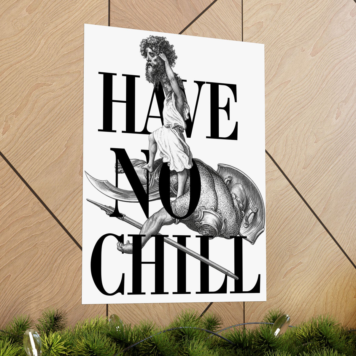 David and Goliath  -  Matte Vertical Poster - Variation 2