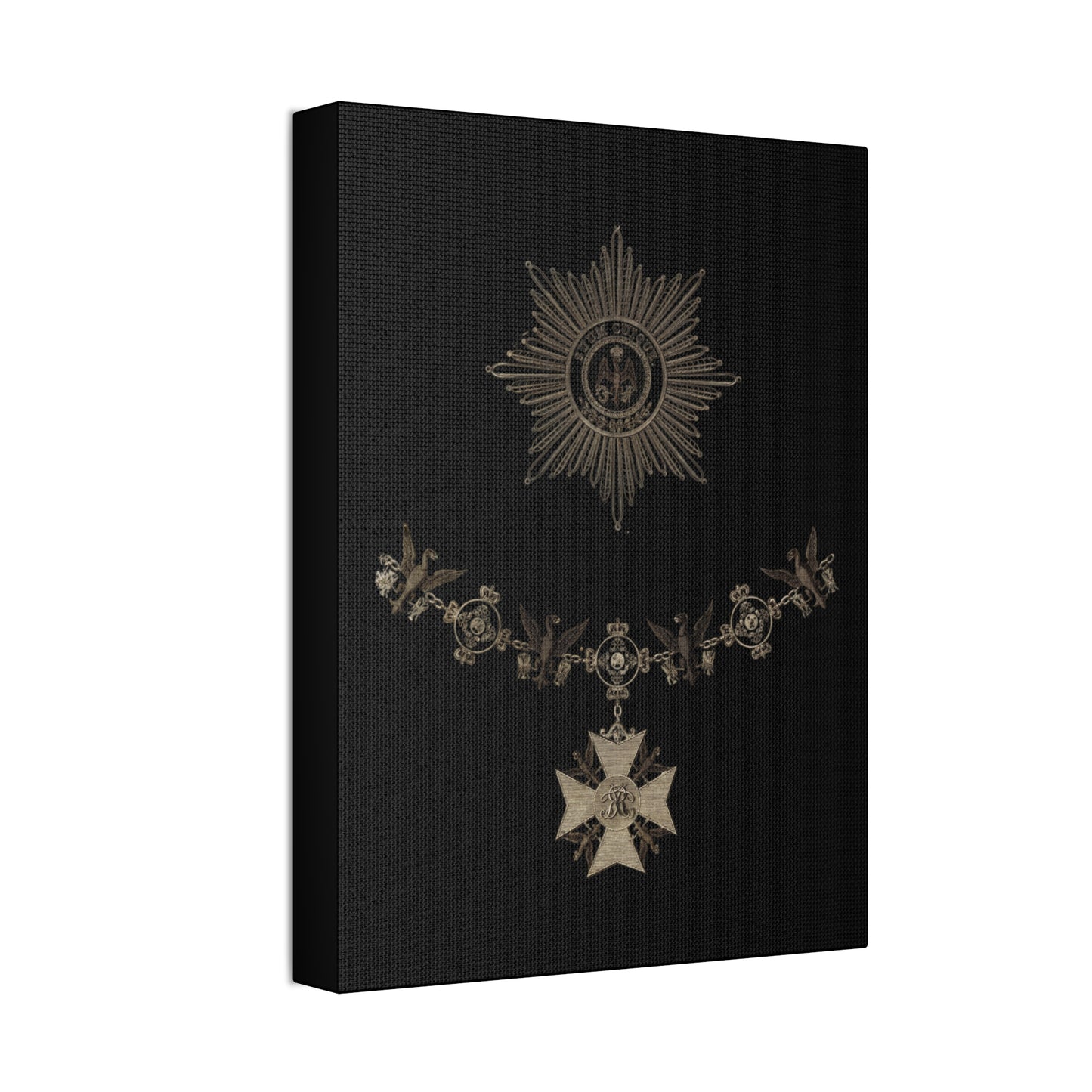 Order of the Black Eagle Canvas Print – Vintage Medal & Star Wall Art