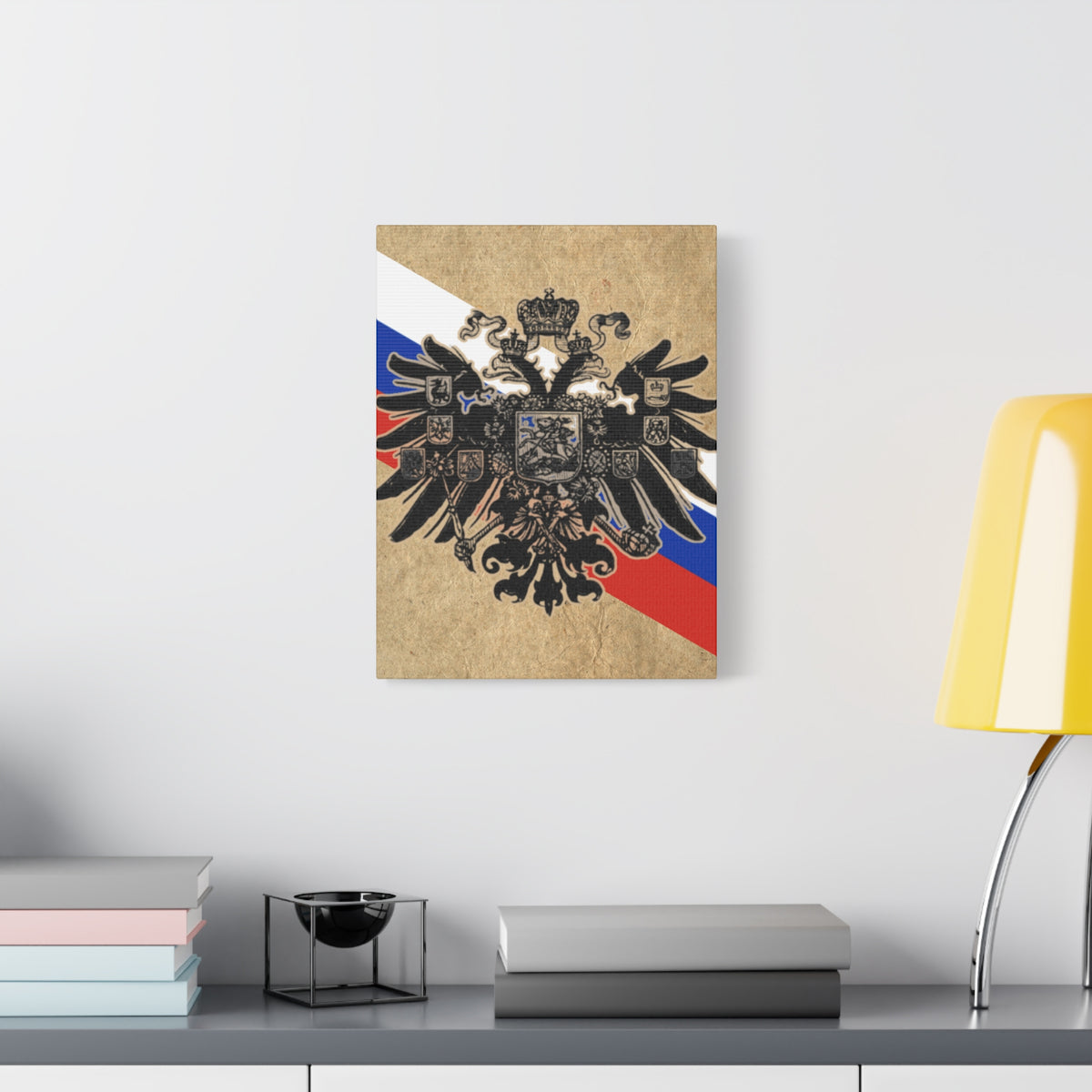 19th Century Russian Imperial Double-Headed Eagle | Matte Canvas Print