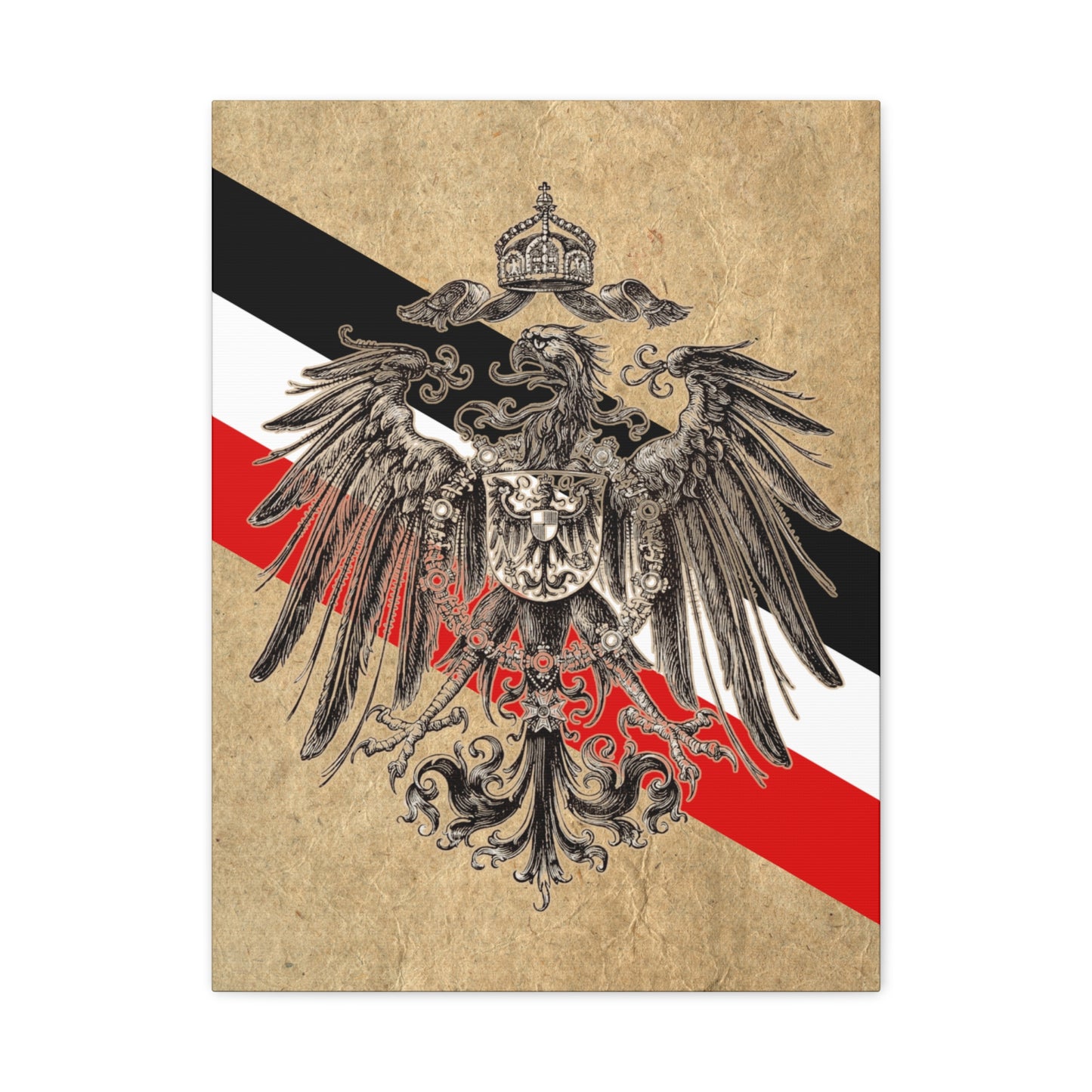 19th Century German Heraldry - Matte Canvas