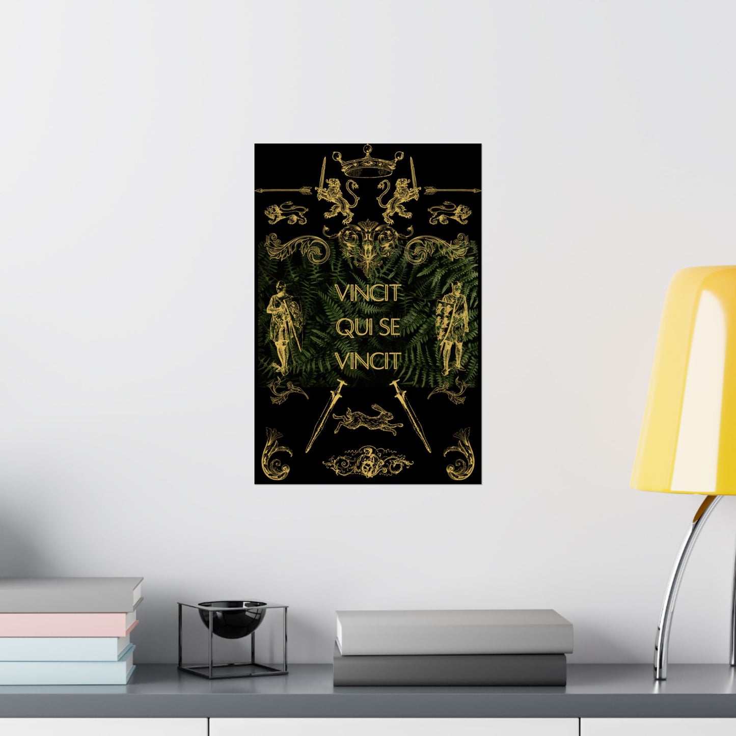 Vincit Qui Se Vincit (He conquers who conquers himself) | Matte Poster | Latin Motto