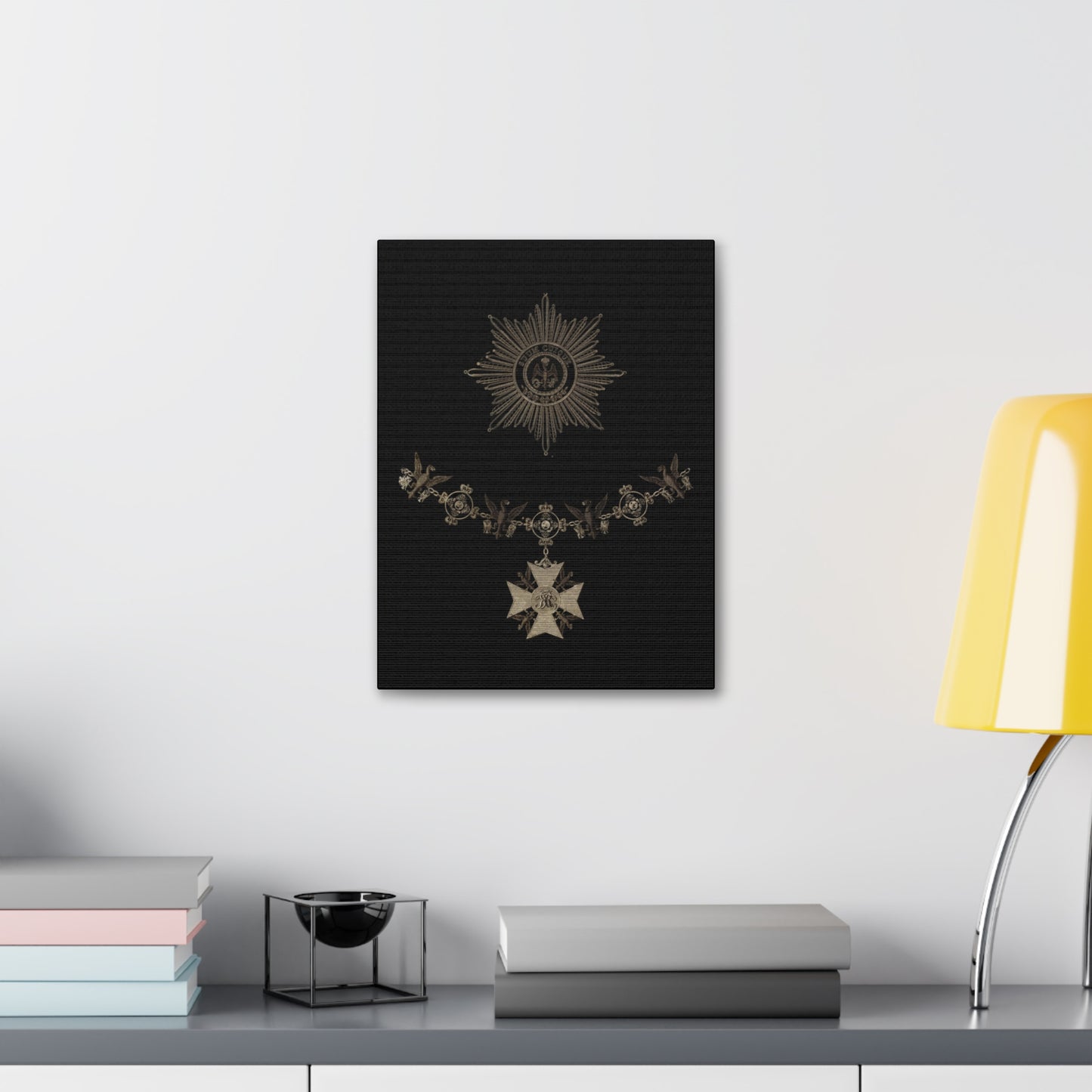 Order of the Black Eagle Canvas Print – Vintage Medal & Star Wall Art