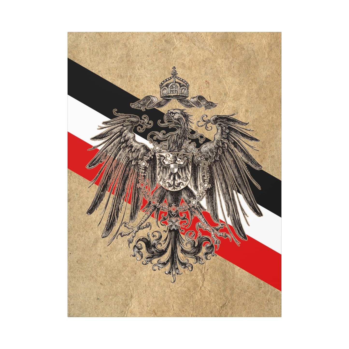 19th Century German Heraldry - Matte Canvas