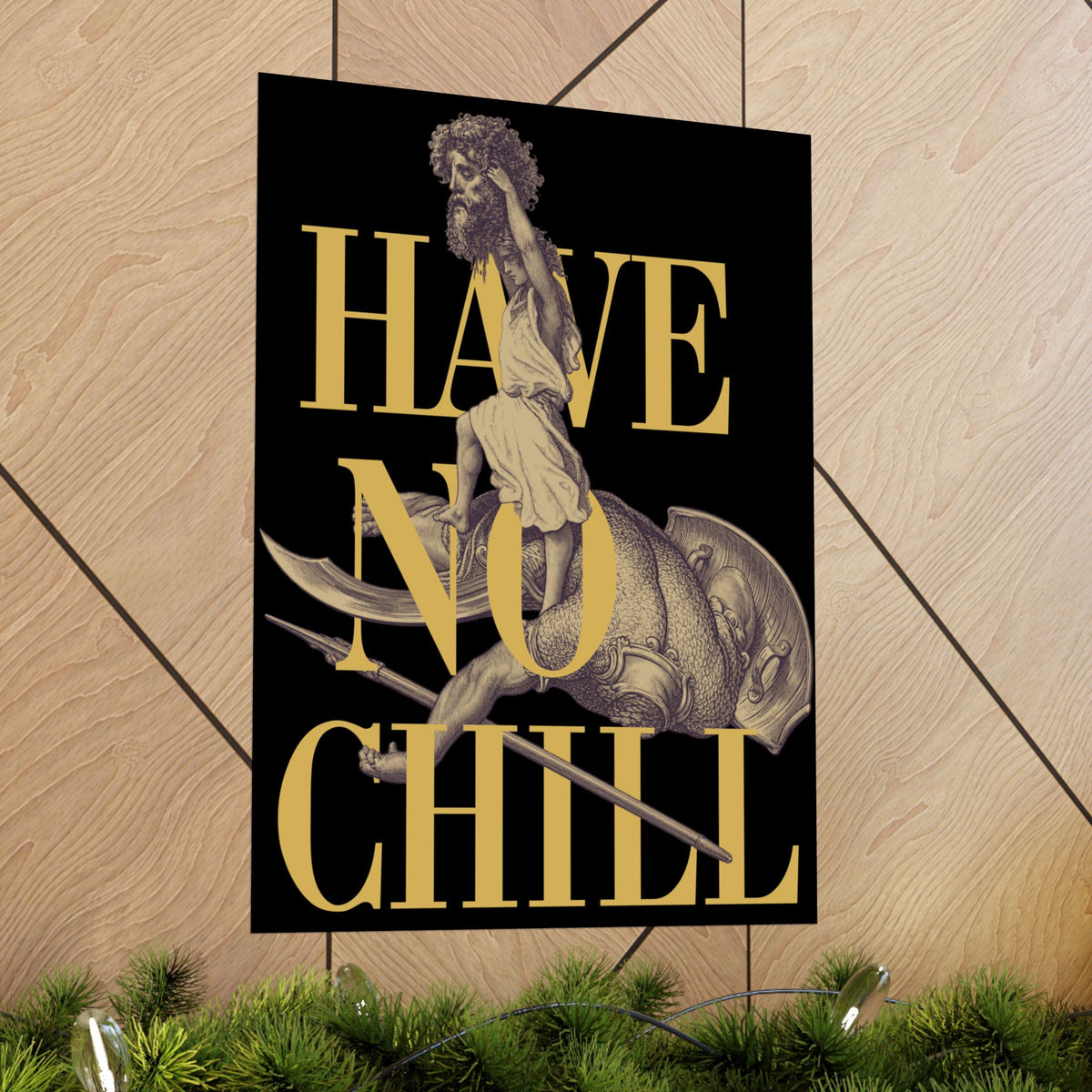 David and Goliath  -  Matte Vertical Poster - Variation 5
