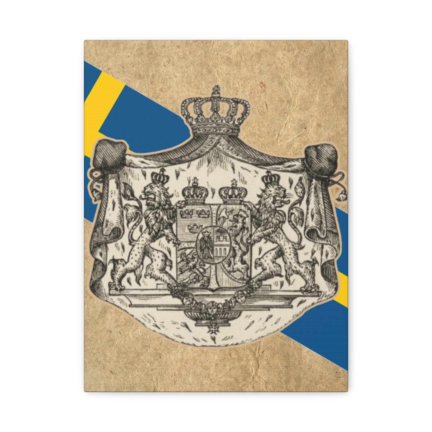 19th Century Swedish Flag - Matte Canvas